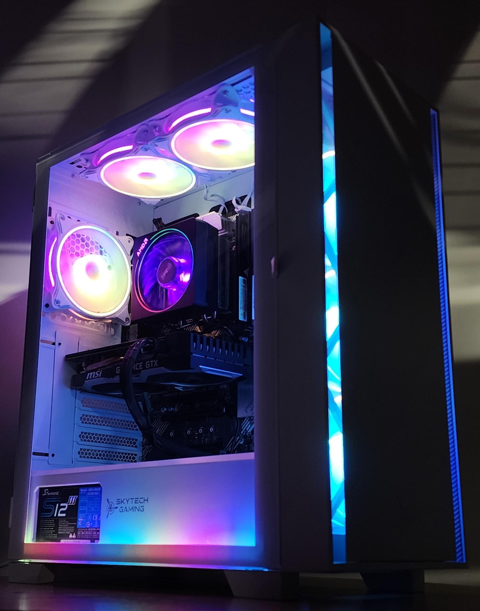 Gaming PC Ryzen 7 3800X 16GB RAM 500GB SSD GTX 1660 Ti 6GB Windows 11 Computer