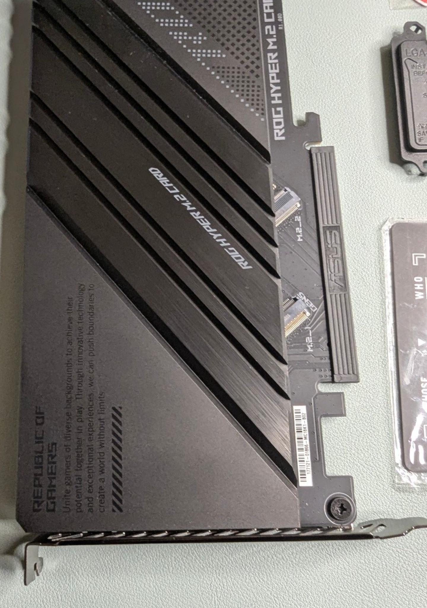 ASUS ROG Maximus Z790 Hero Motherboard + ROG Hyper M.2 Card + DDR5 Support