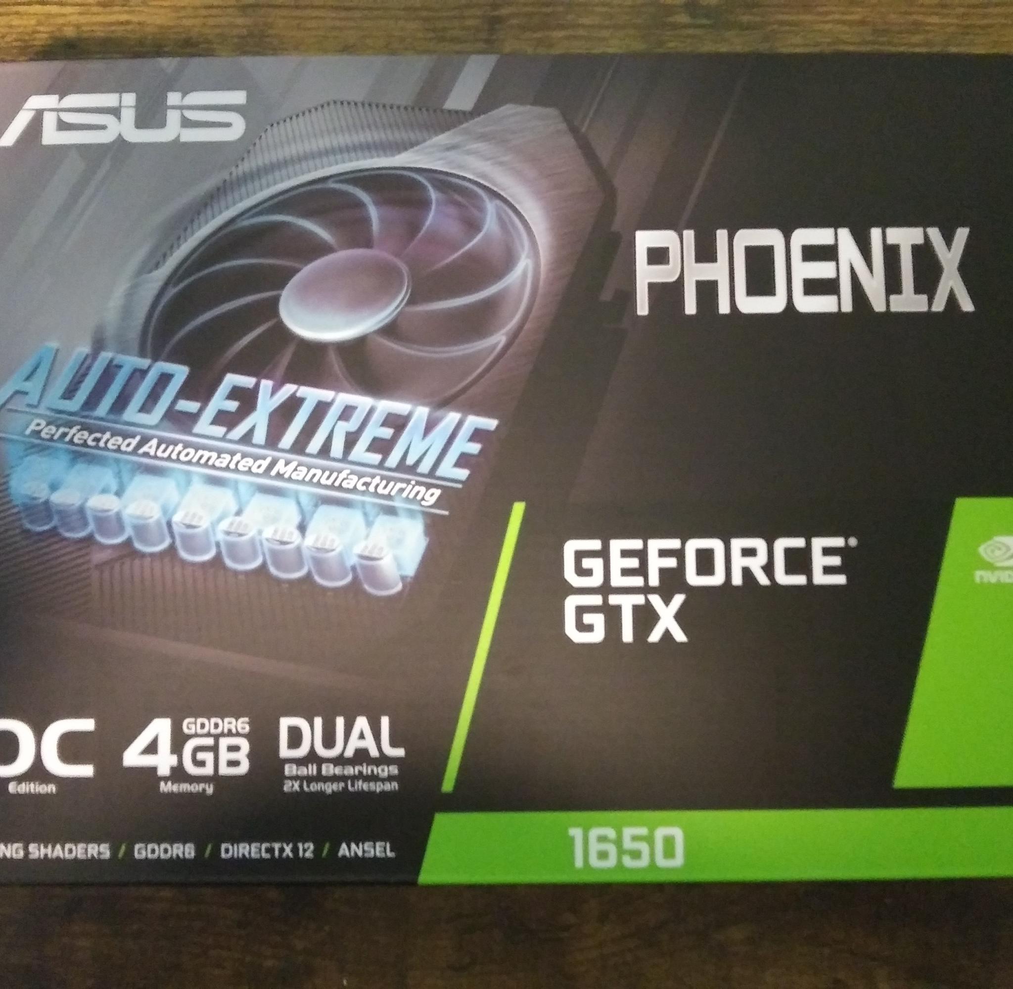 Used Asus GeForce GTX 1650 Phoenix OC Edition