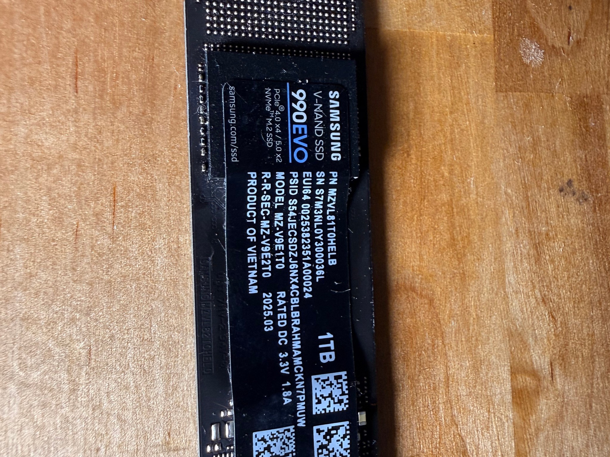Samsung 990 EVO 1TB | like new! Gamer NVME SSD Drive