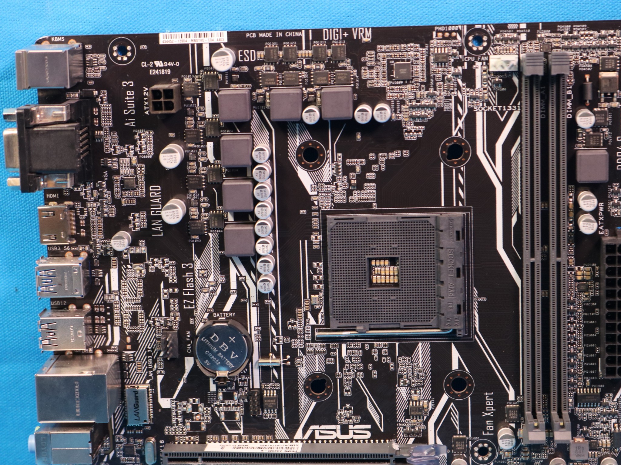 ASUS PRIME A320M-K AMD Socket AM4 DDR4 MicroATX Motherboard No I/O Shield - 4201332169
