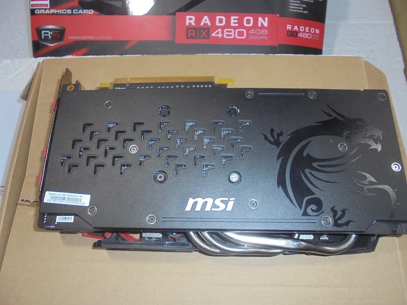 MSI RX 480 Gaming X 4GB, Clean, tested Very Low Usage