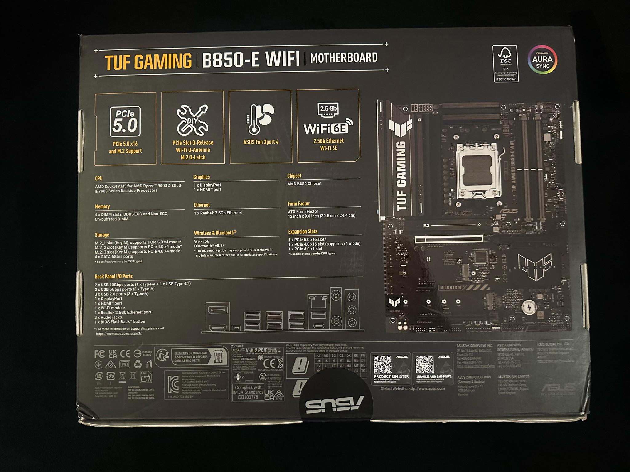 ASUS TUF GAMING B850-E WIFI