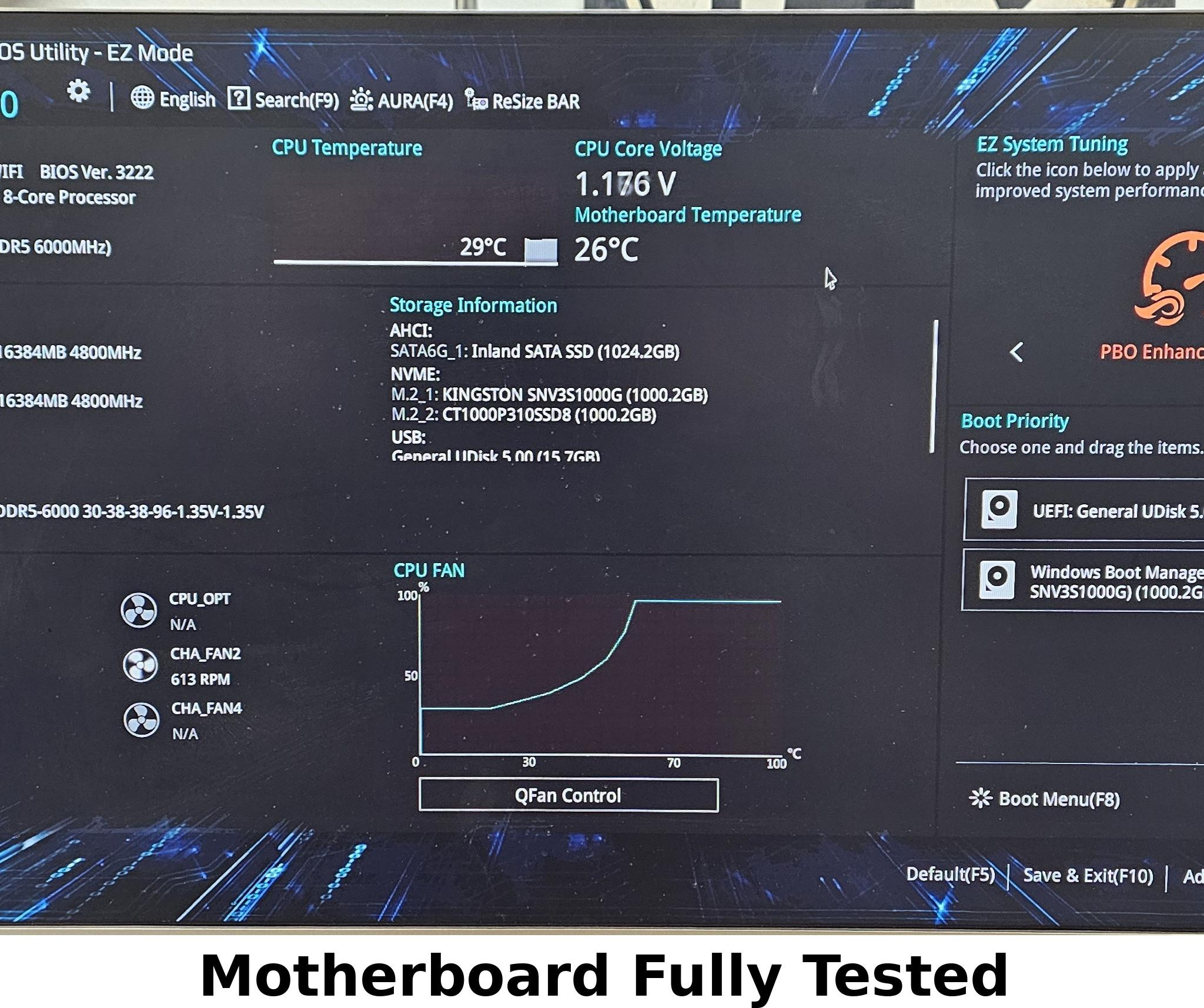 ASUS B650E Max Gaming WIFI AMD AM5 DDR5 ATX Motherboard