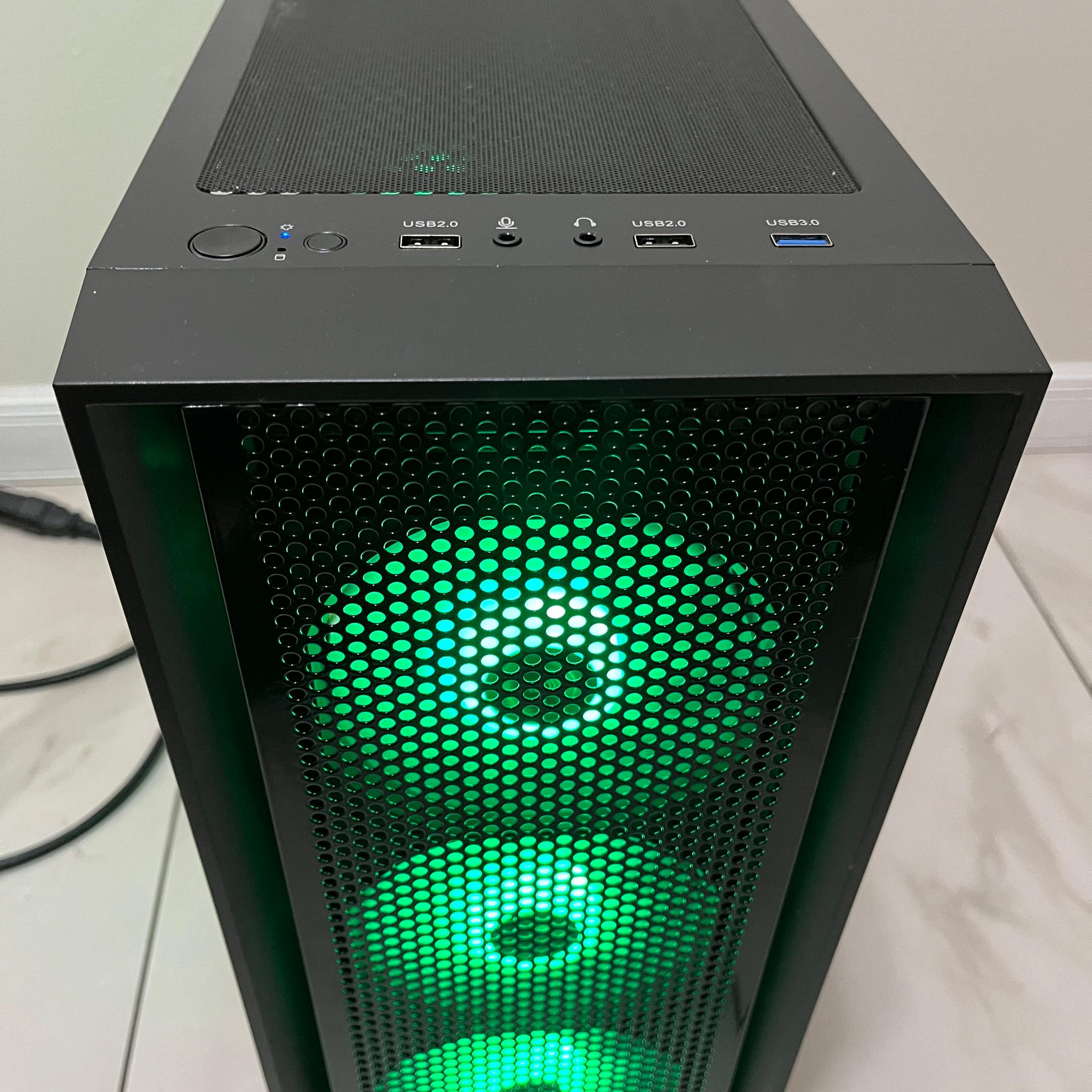 NVIDIA RTX 2060, Intel Core i5-6400, 16GB RAM, 750GB Storage, RGB Gaming PC w/ Wi-Fi & BT