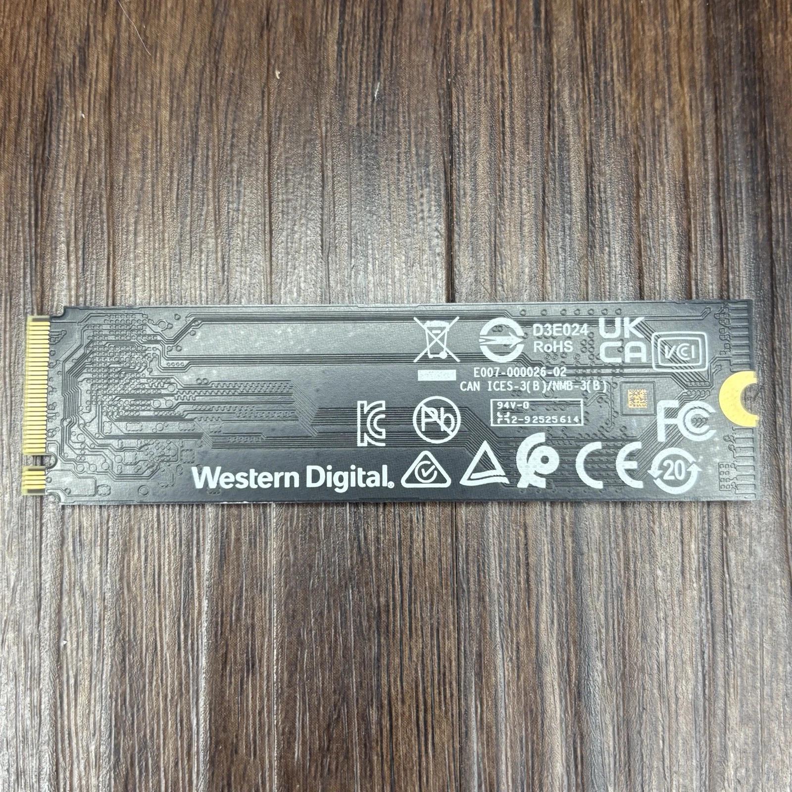 WD Blue SN5000 2TB 2280 M.2 NVMe Internal SSD