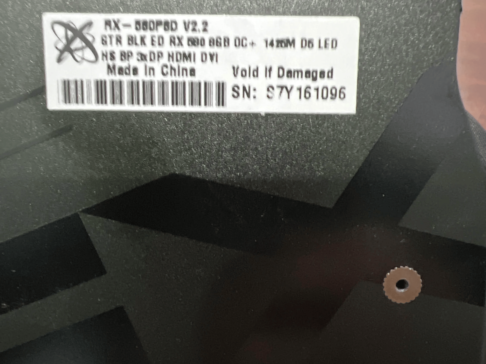 XFX Radeon RX 580 8 GB Black Edition Video Card