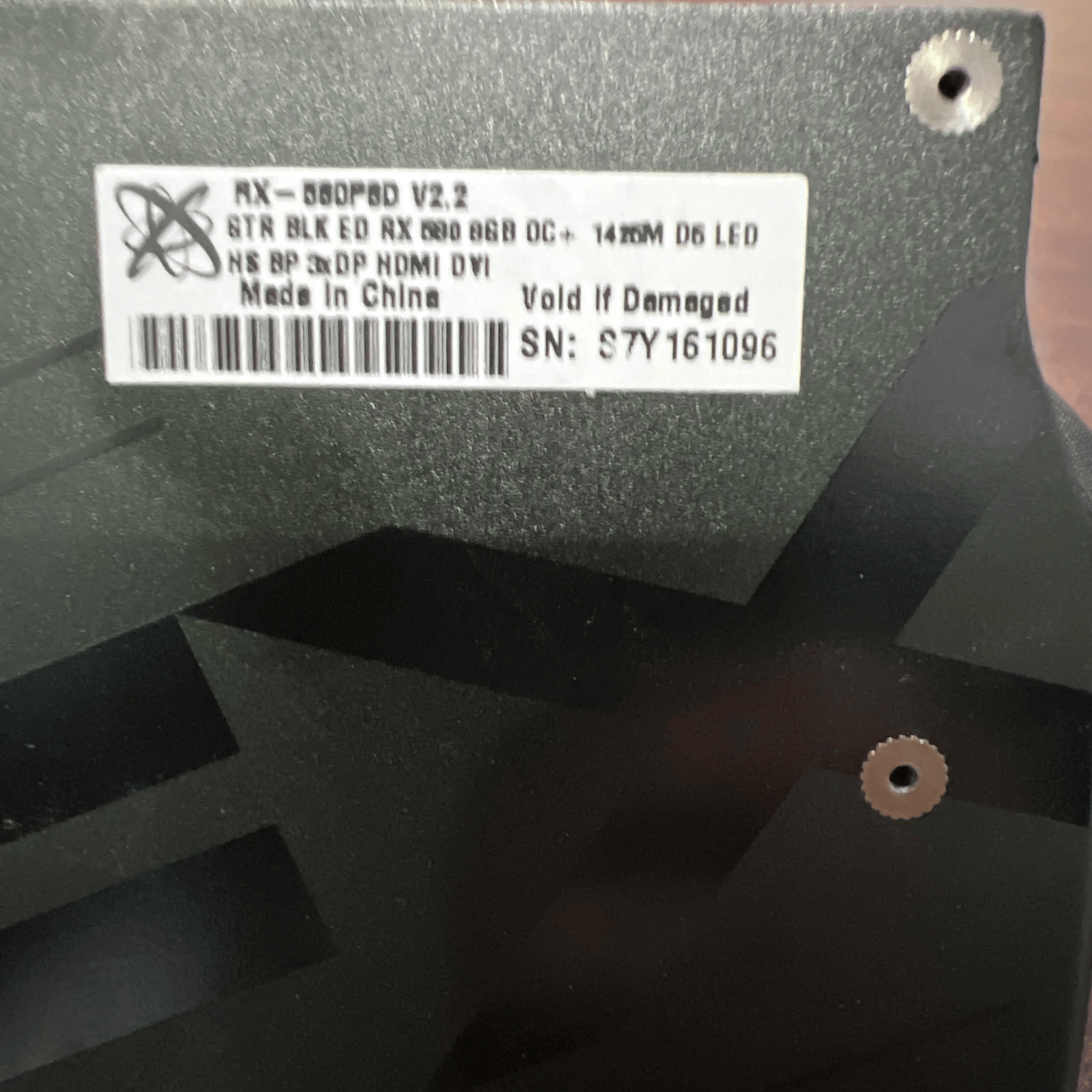 XFX Radeon RX 580 8 GB Black Edition Video Card