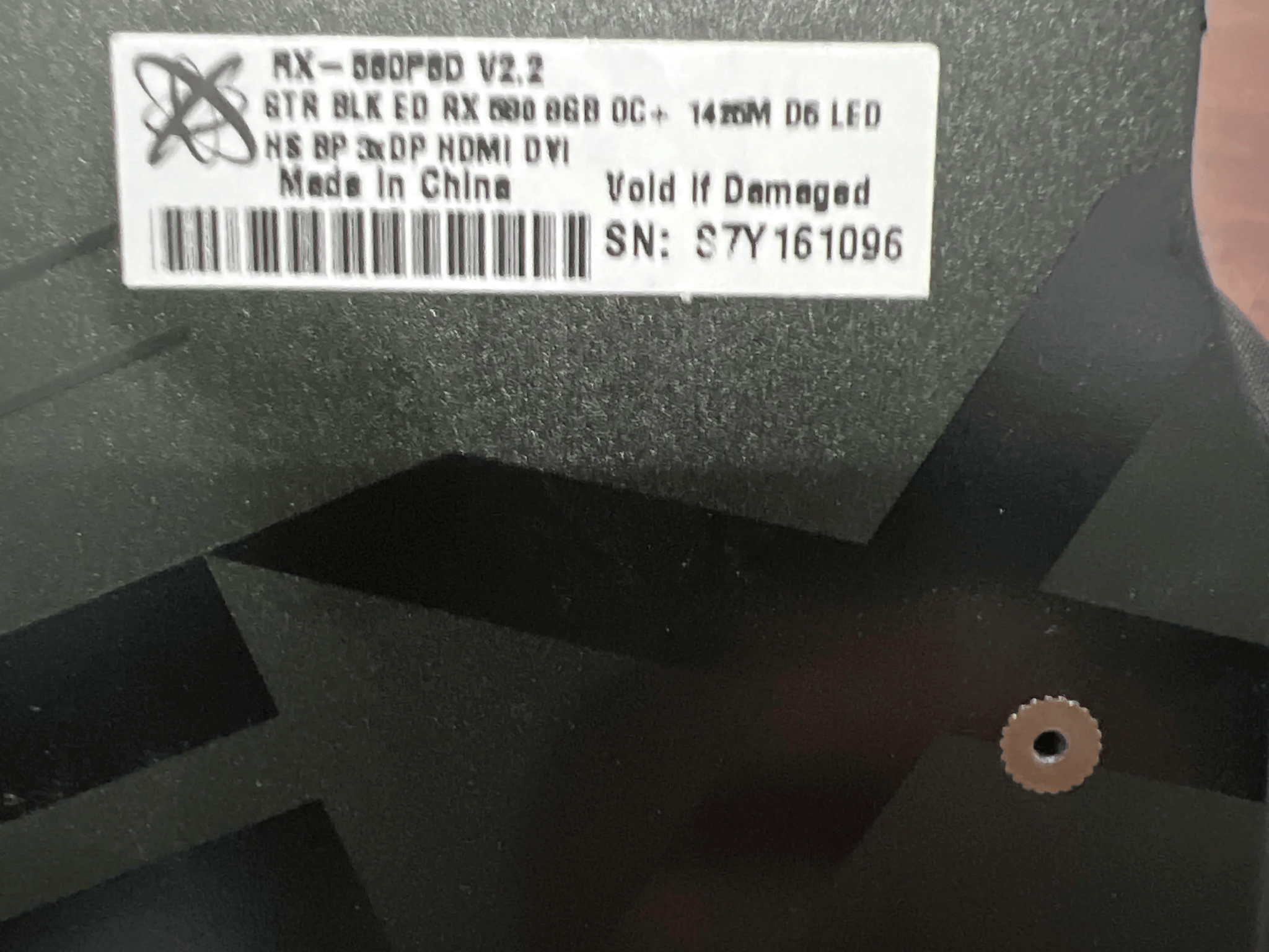 XFX Radeon RX 580 8 GB Black Edition Video Card