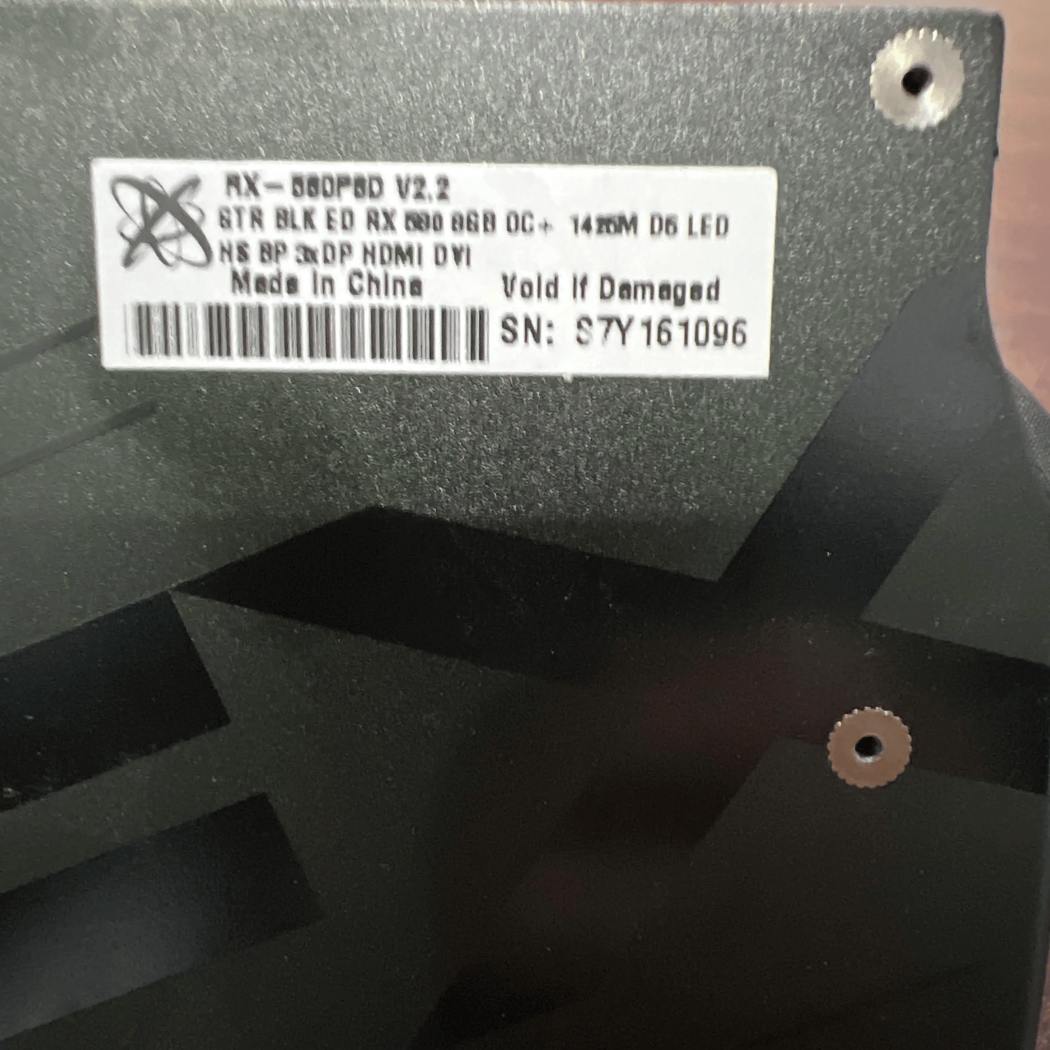 XFX Radeon RX 580 8 GB Black Edition Video Card