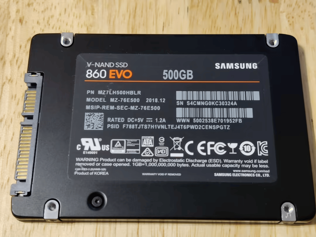 Samsung 860 EVO 500 GB SATA SSD