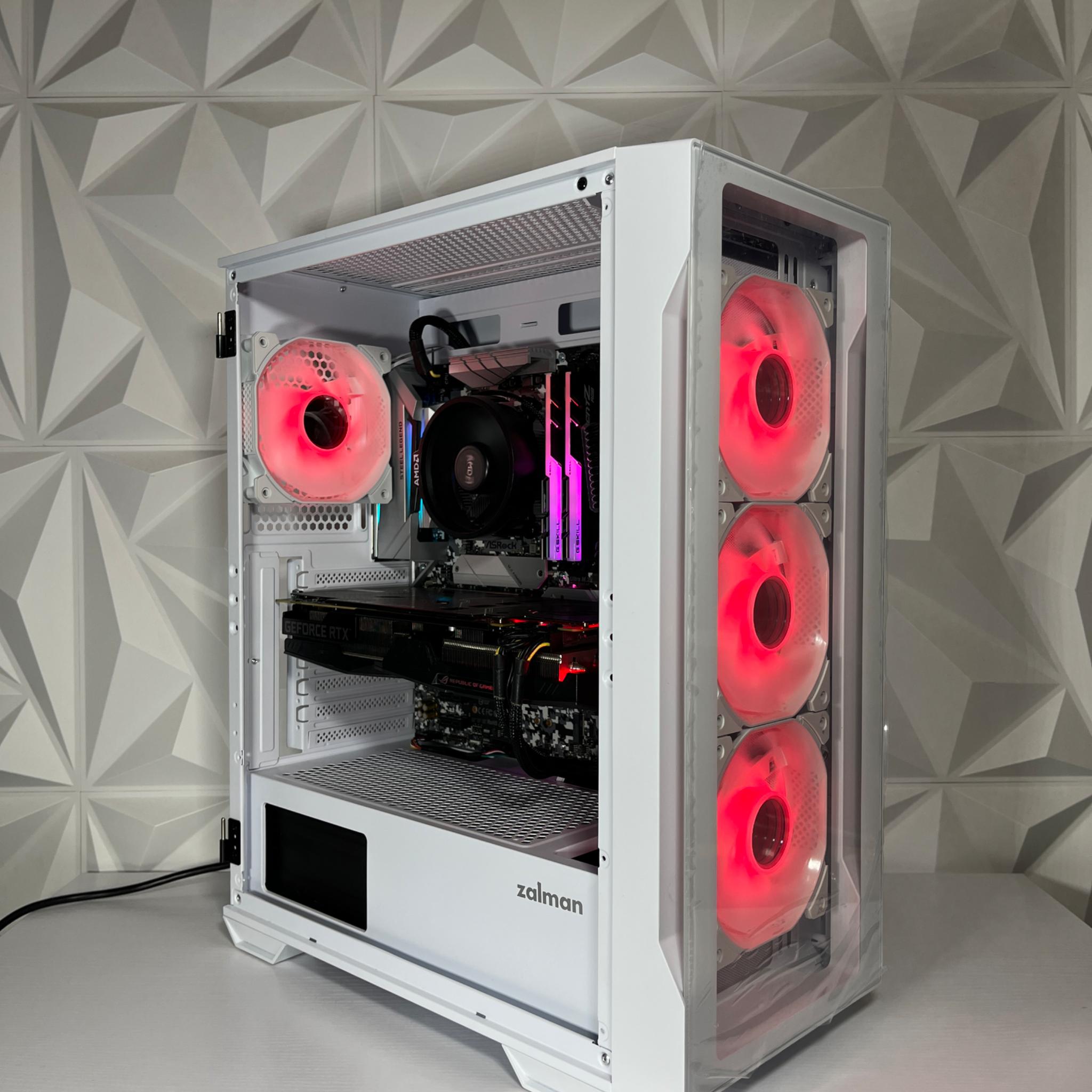 RTX 2060 6GB, Ryzen 7 2700X, 16GB RAM | White RGB Gaming Computer/PC