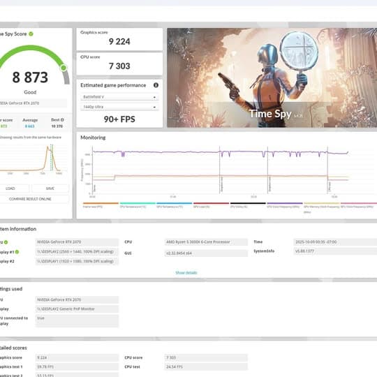 RTX 2070 | Ryzen 5 3600X Gaming PC - 1080p/1440p Ready | WiFi Included!