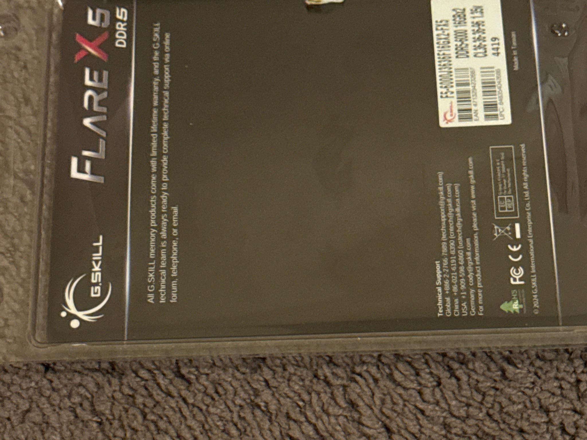 G.SKILL FLARE X5 SERIES DDR5 32 GB 2x16