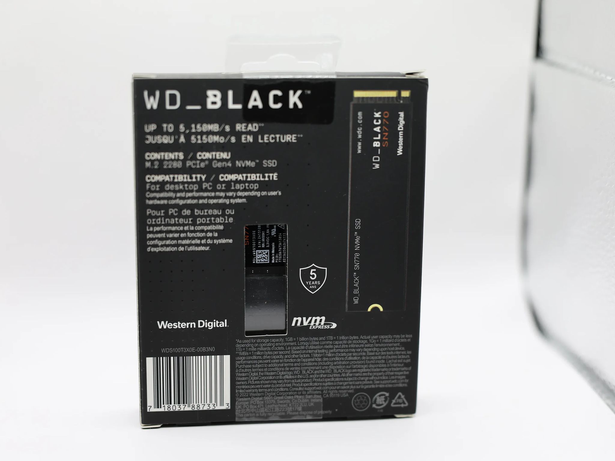 WD 1TB WD_Black SN770 NVMe M.2 SSD *NEW* SEALED