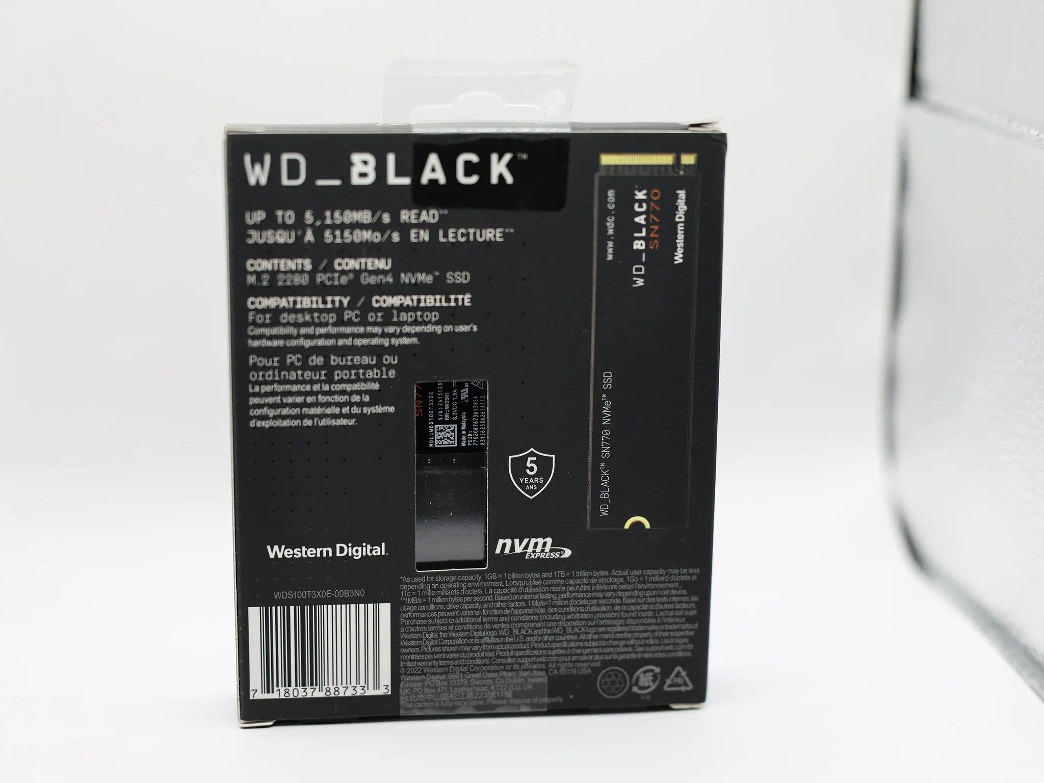 WD 1TB WD_Black SN770 NVMe M.2 SSD *NEW* SEALED