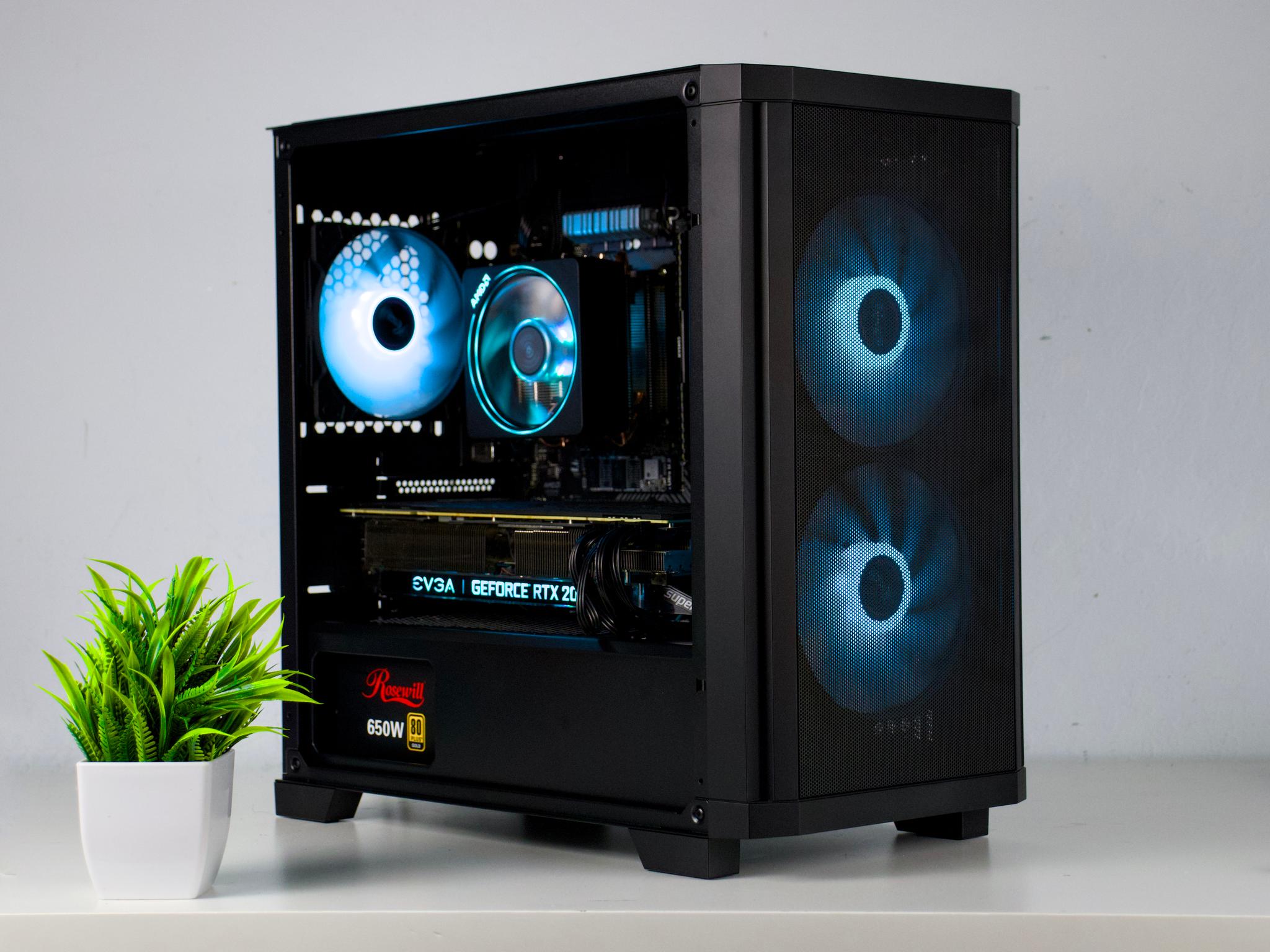 ♠️♥️ Black Gaming PC – RTX 2070 Super, Ryzen 5 3600, 16GB RAM, 1TB SSD - WiFi, BlueTooth ♥️♠️