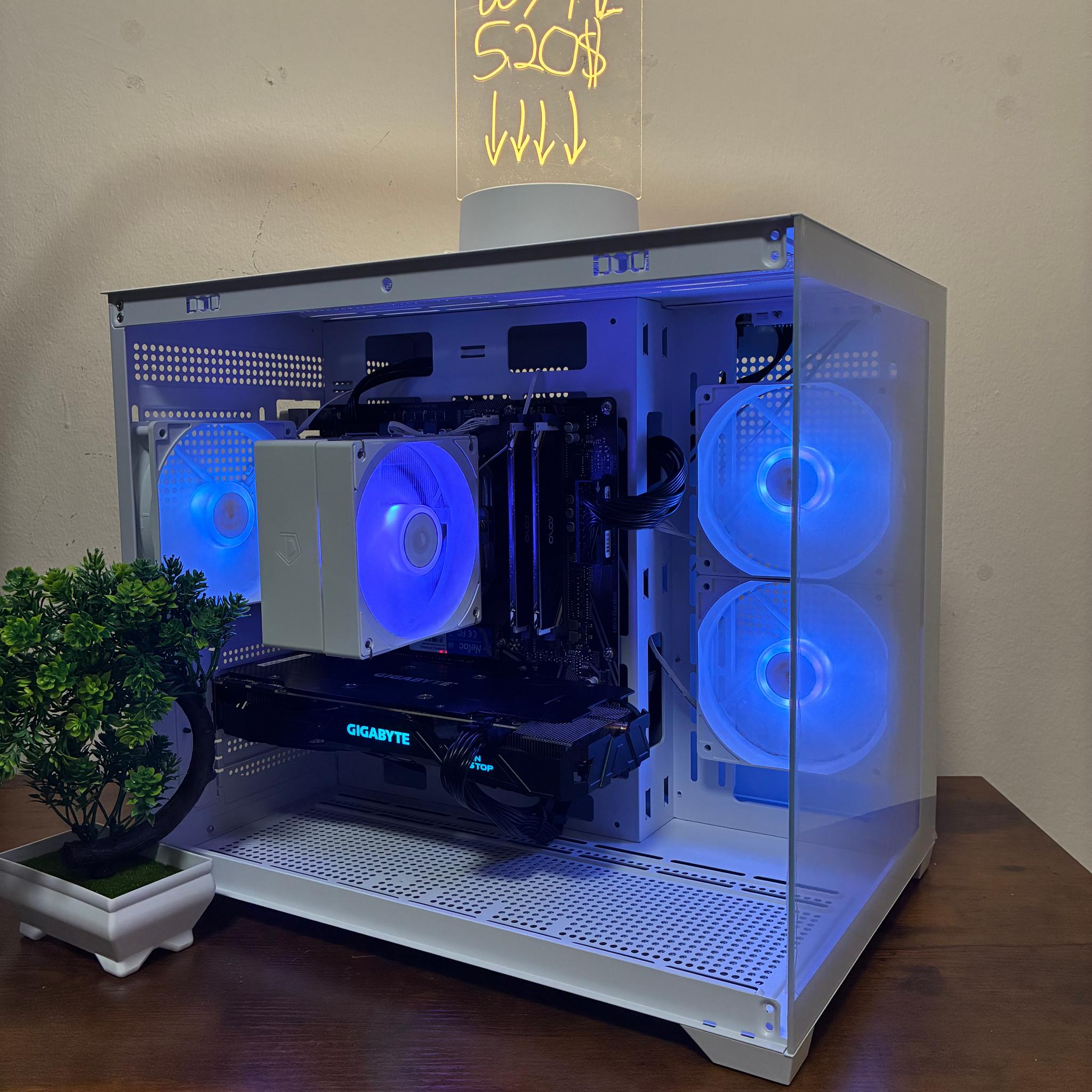 ❄️🤍White Gaming PC🤍❄️ Custom + HIGH FPS 🎮🎮