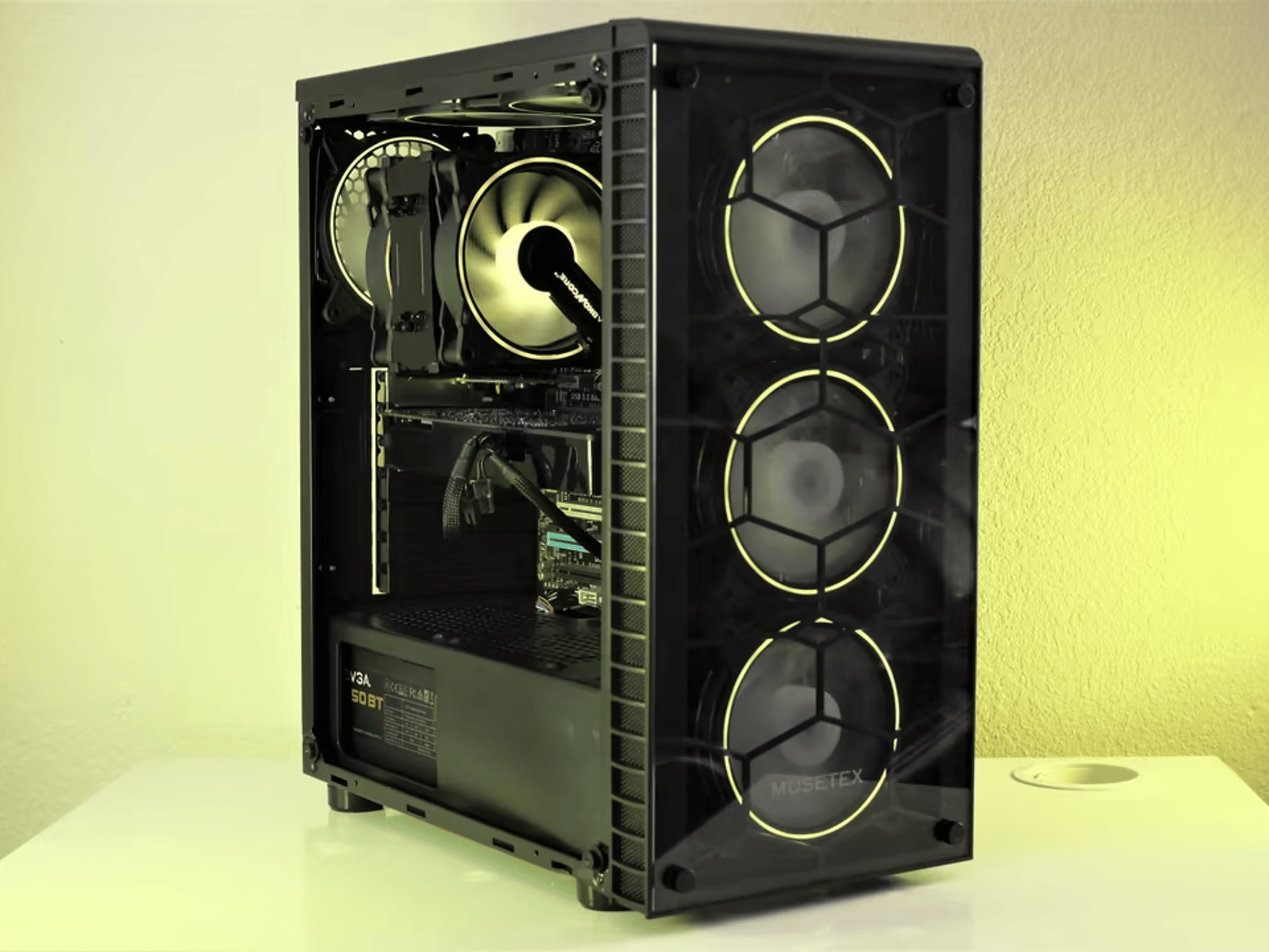 BLUE BUDGET RGB GAMING PC | Intel Core I5-3570K | PNY GeForce GTX 670 | Corsair XMS3 16gb 