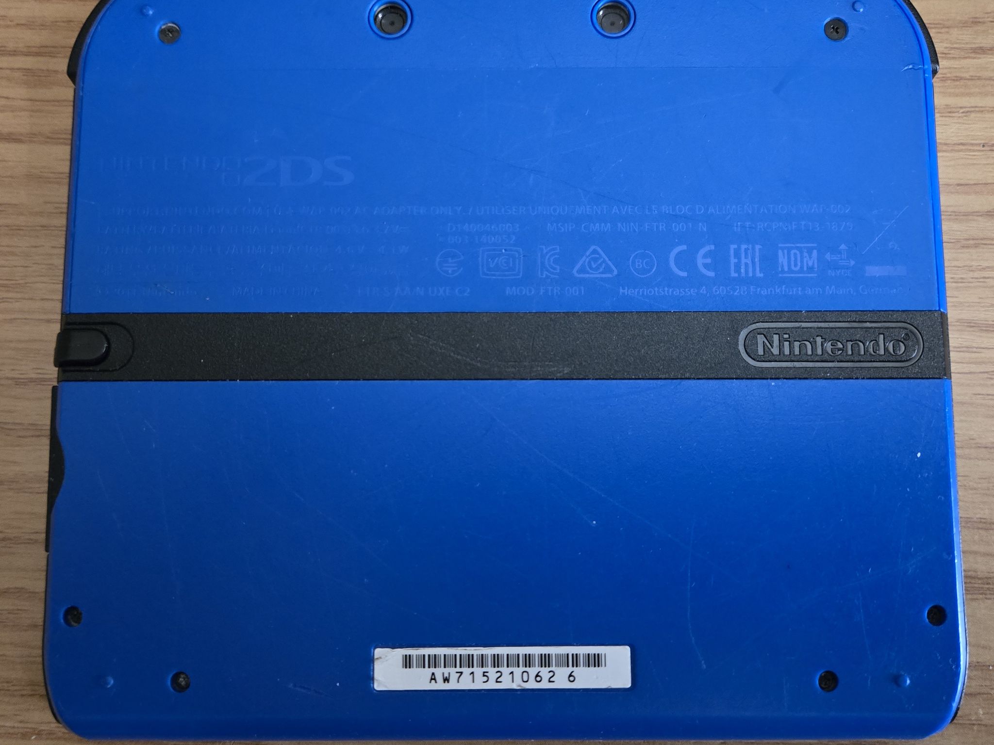 CUSTOM RENEWED Nintendo 2DS Blue/Black Handheld Console w/Multiple Games