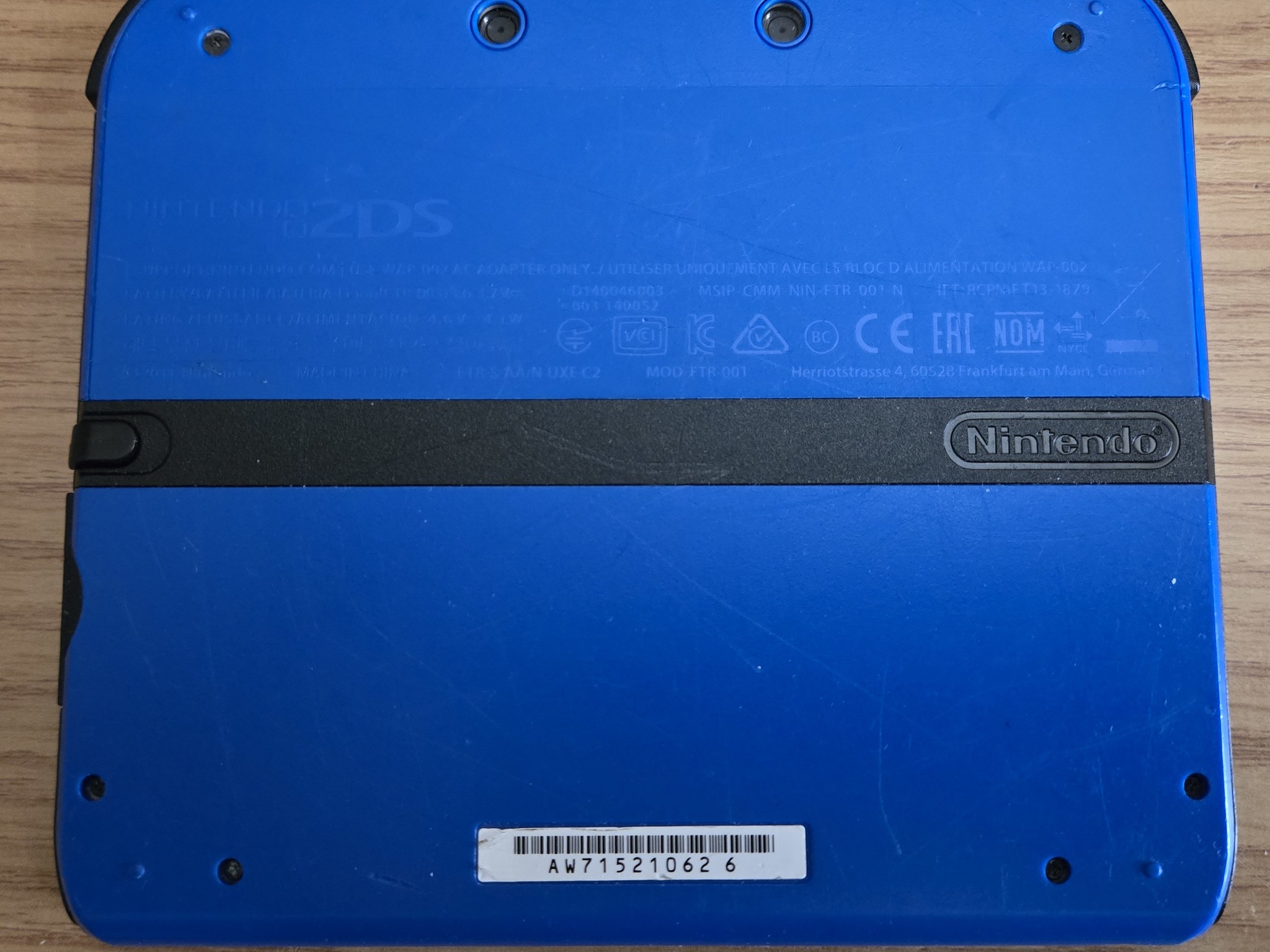 CUSTOM RENEWED Nintendo 2DS Blue/Black Handheld Console w/Multiple Games