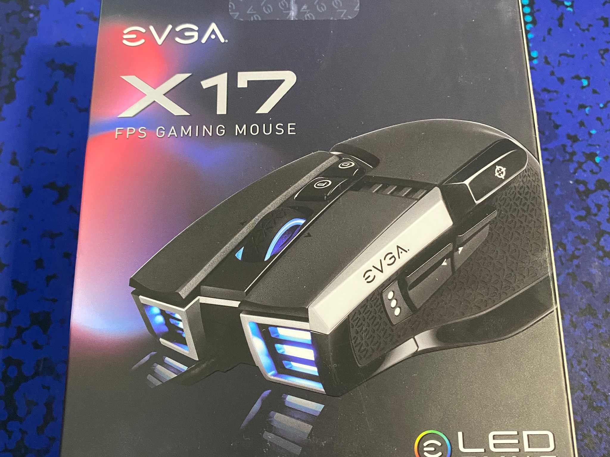 EVGA X17 Gaming Mouse, Wired, Black, Customizable, 16,000 DPI, 5 Profiles, 10 Buttons
