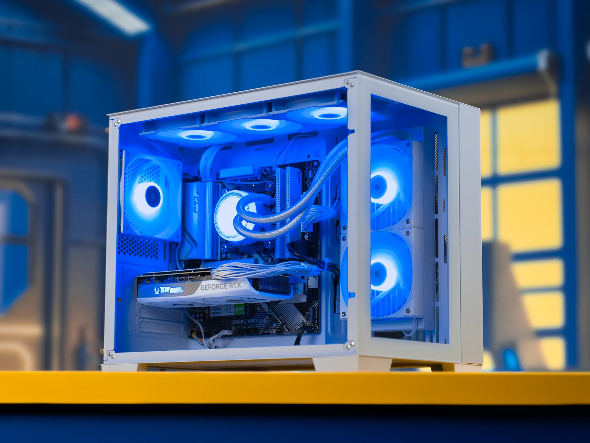 “Cypheroso” RTX 4070 Ryzen 5 7600 32GB Windows 11 2TB 4K Workstation Gaming PC