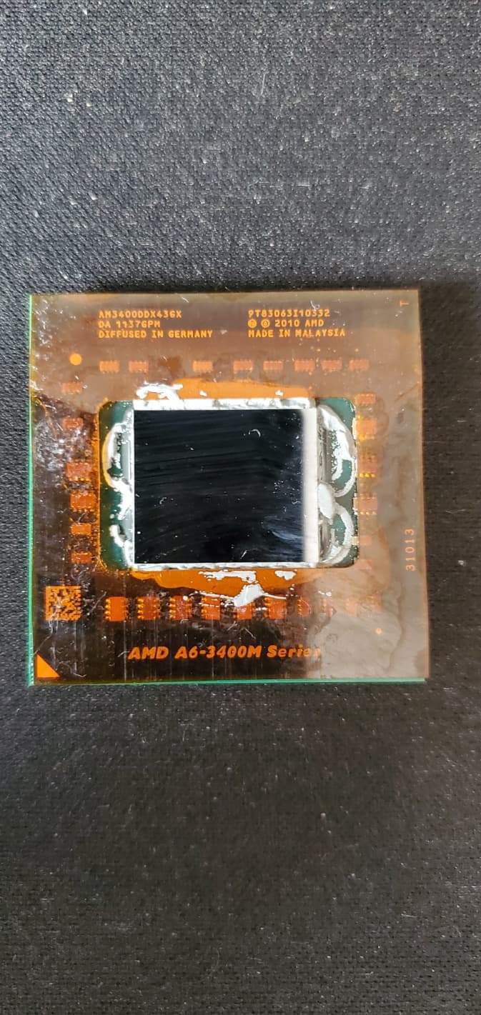 AMD A6-Series A6-3400M (AM3400DDX43GX) CPU 1.4GHz 1MB Processor Socket FS1