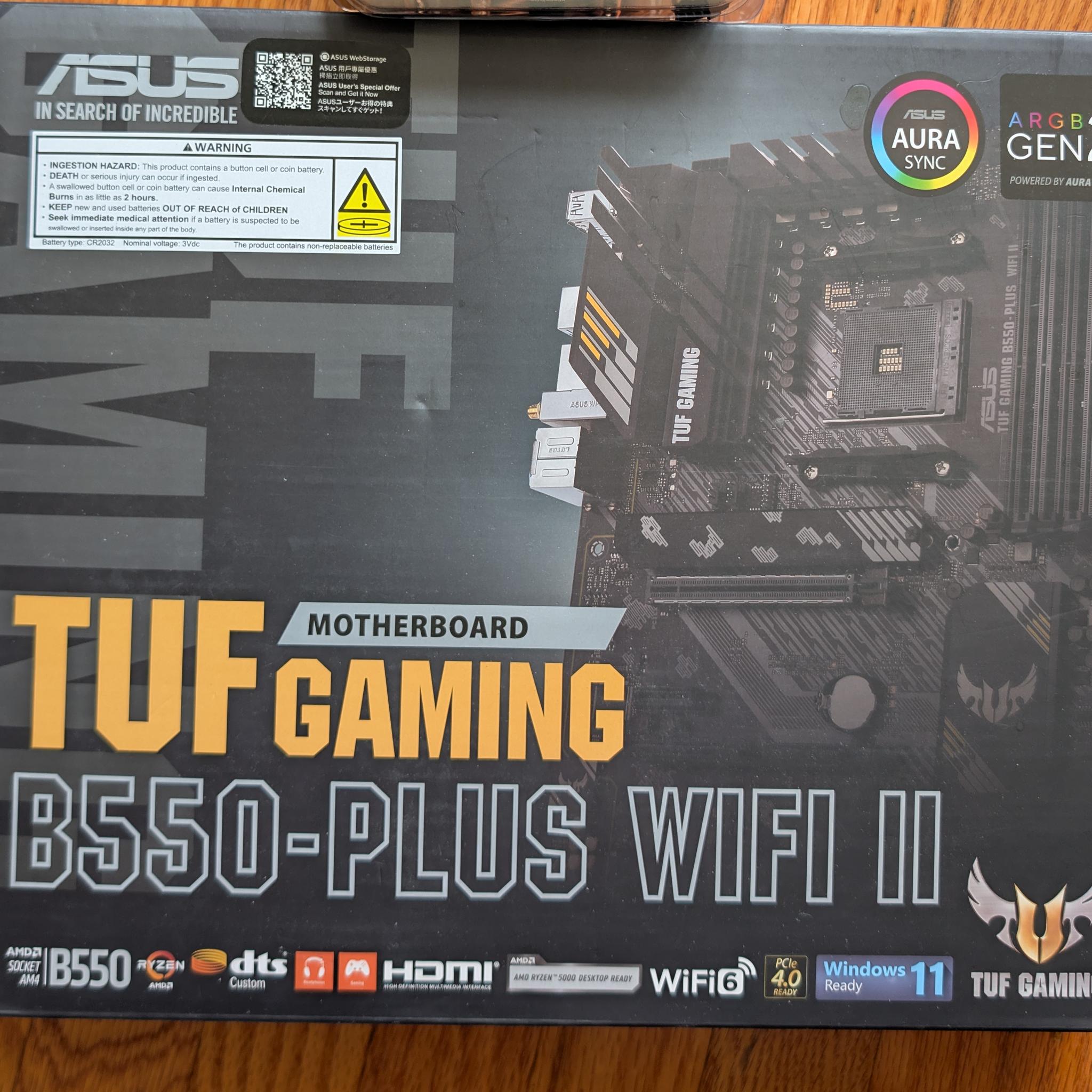 ASUS TUF Gaming B550-PLUS WiFi II – Excellent Condition | Perfect for Ryzen 5000