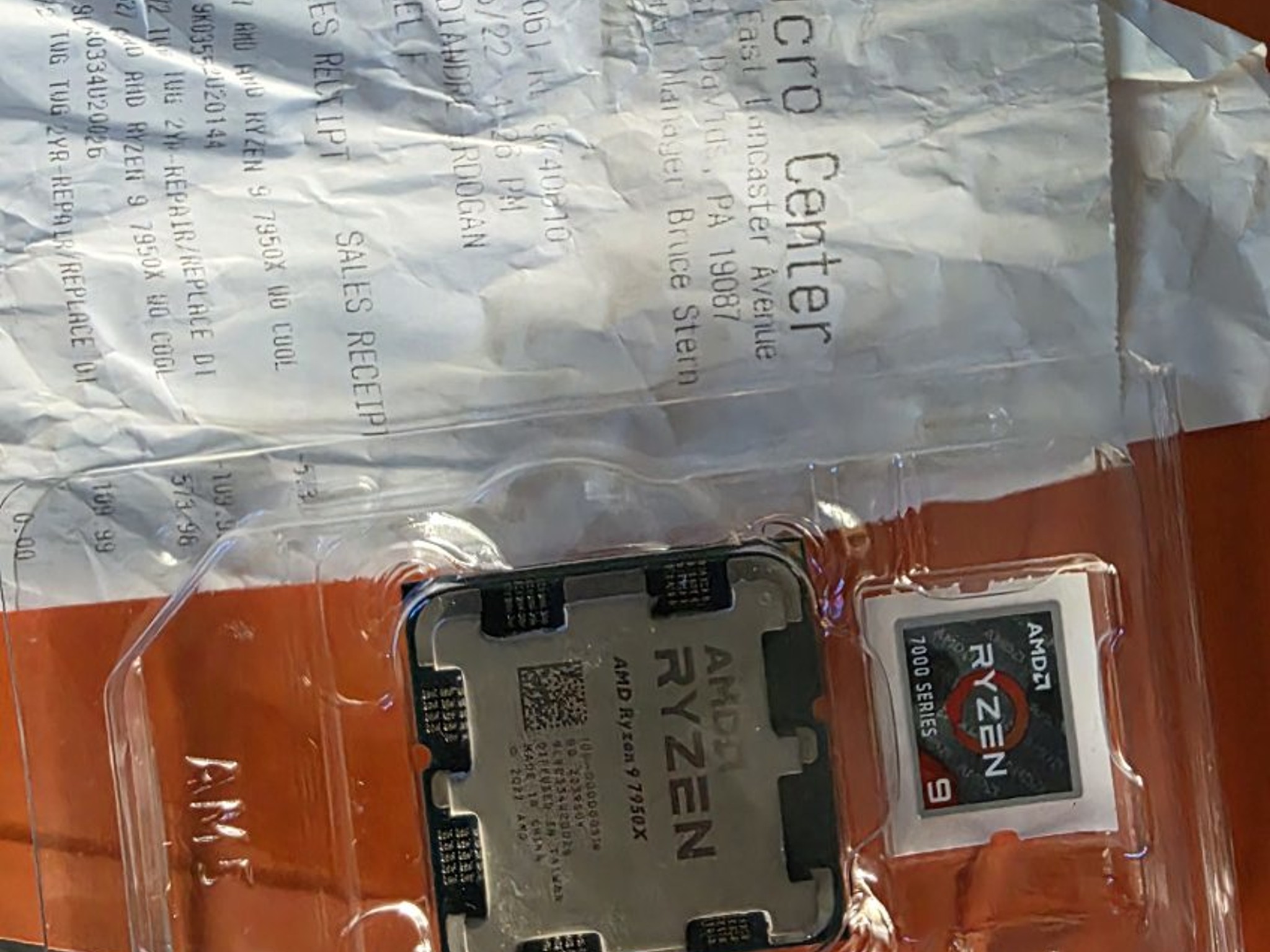 Ryzen 9 7950x 16 core, 32 Thread Processor