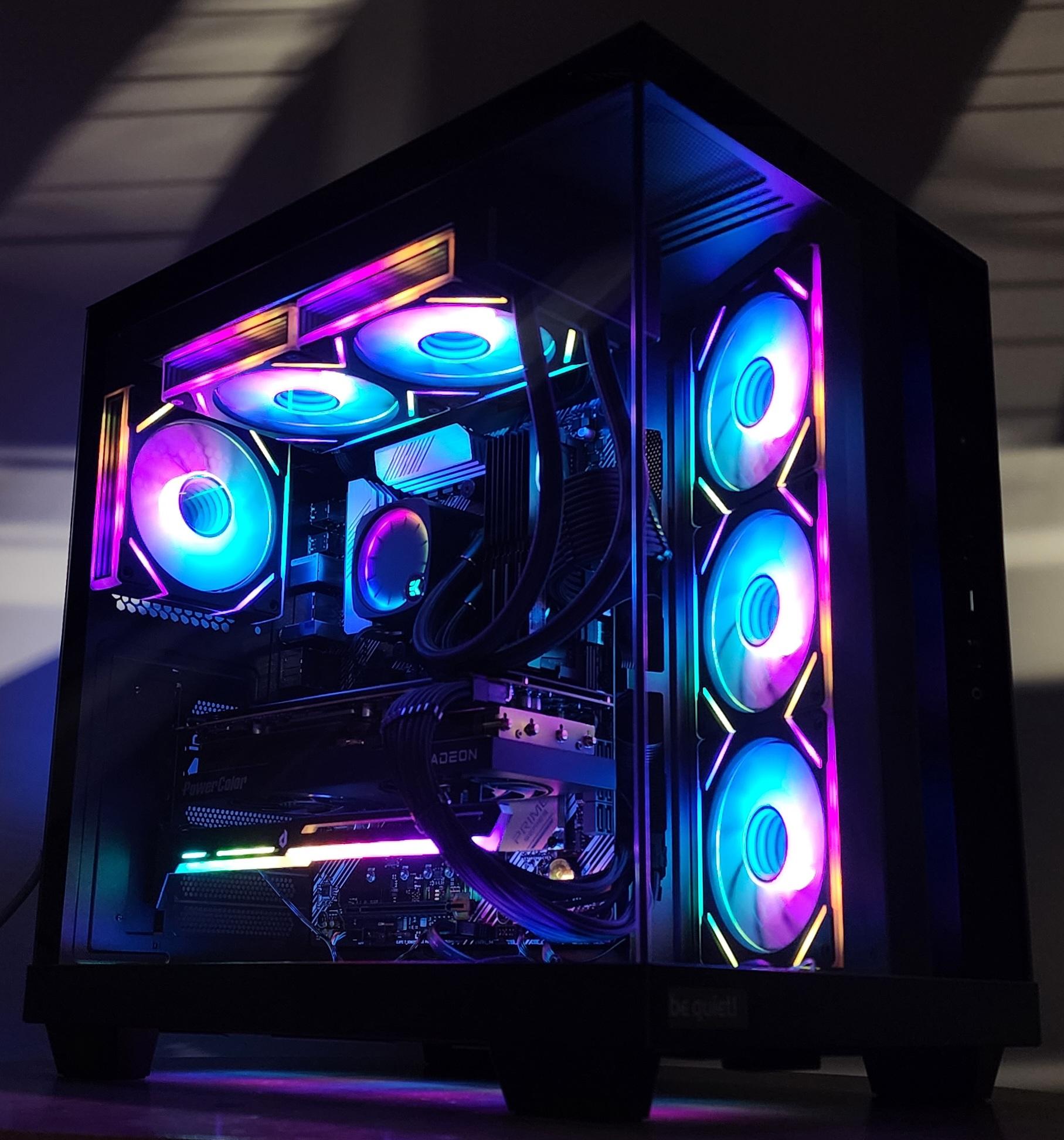 Gaming PC Ryzen 9 5900XT 32GB RAM 2TB SSD RX 7800 XT 16GB Windows 11 Computer