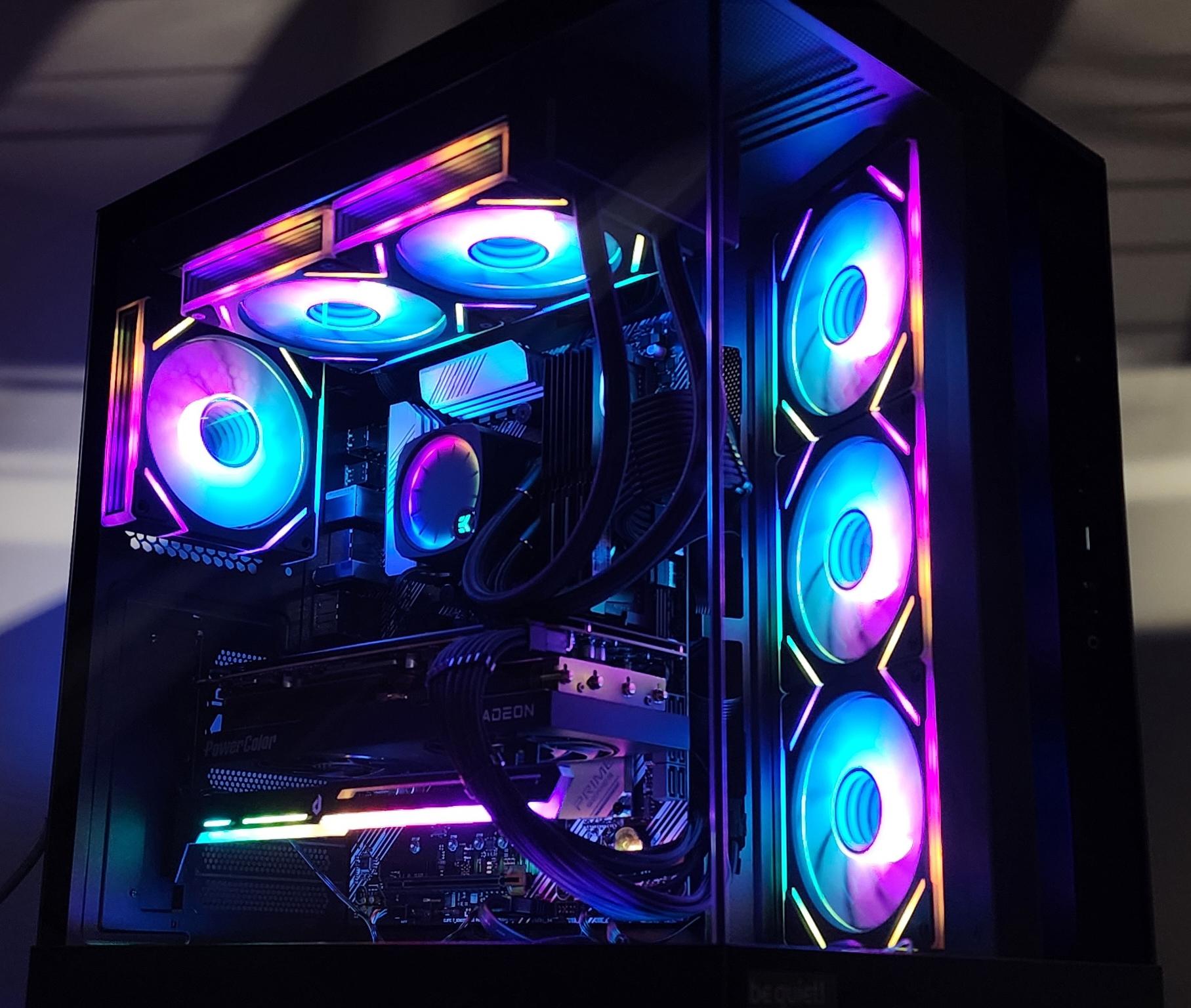 Gaming PC Ryzen 9 5900XT 32GB RAM 2TB SSD RX 7800 XT 16GB Windows 11 Computer