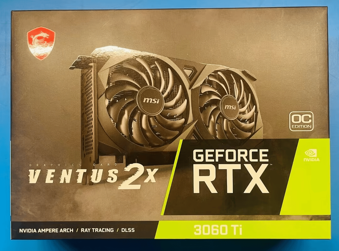 MSI RTX 3060 Ti VENTUS 2X OC 8GB NON-LHR GDDR6 Graphics Card