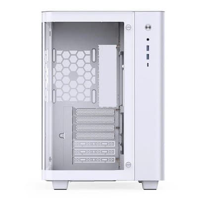 Clearance JONSBO TK-3 White ATX Case OEM Curved Glass Dual Chamber - New