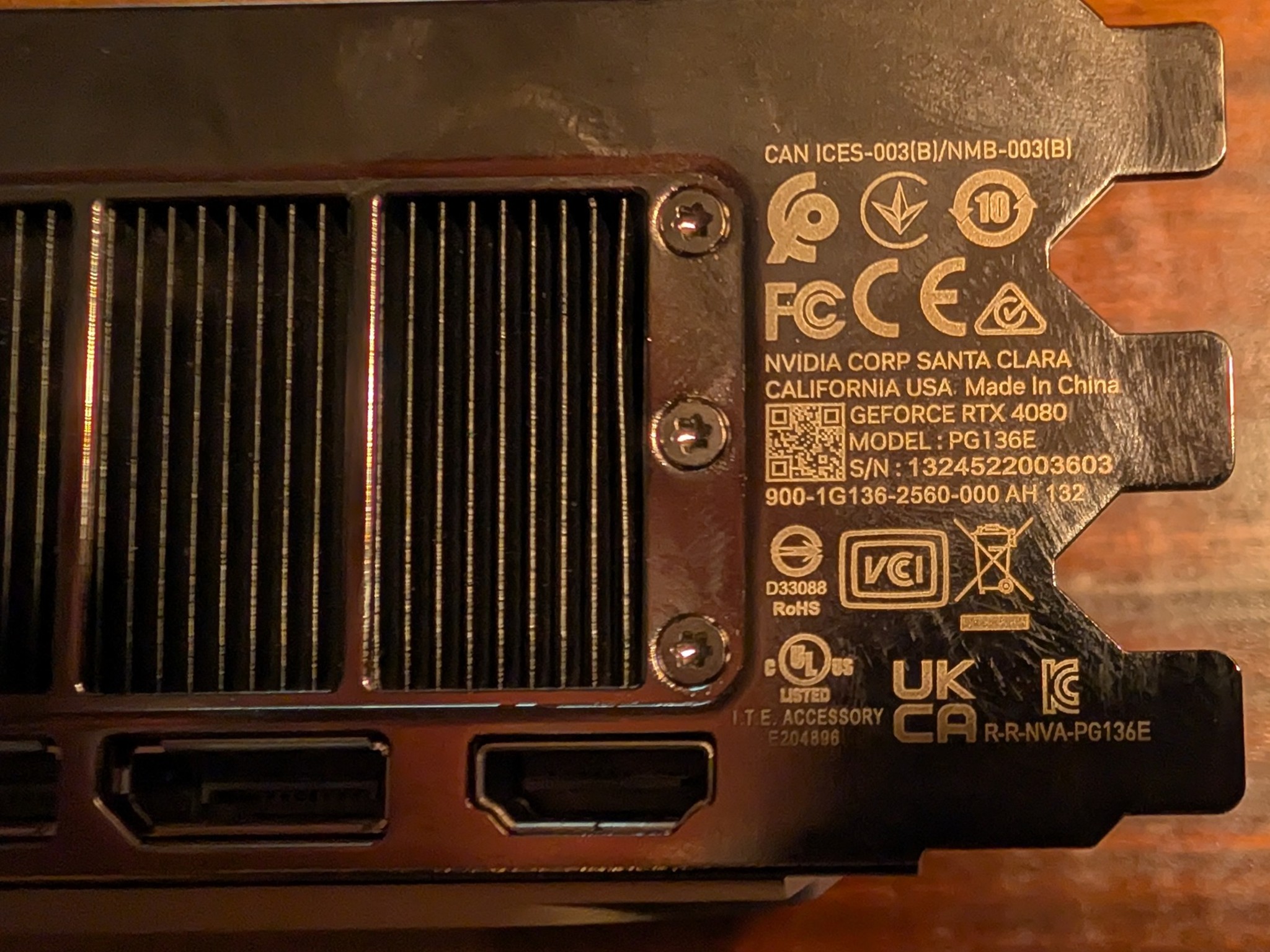 NVIDIA GeForce RTX 4080 Founders Edition
