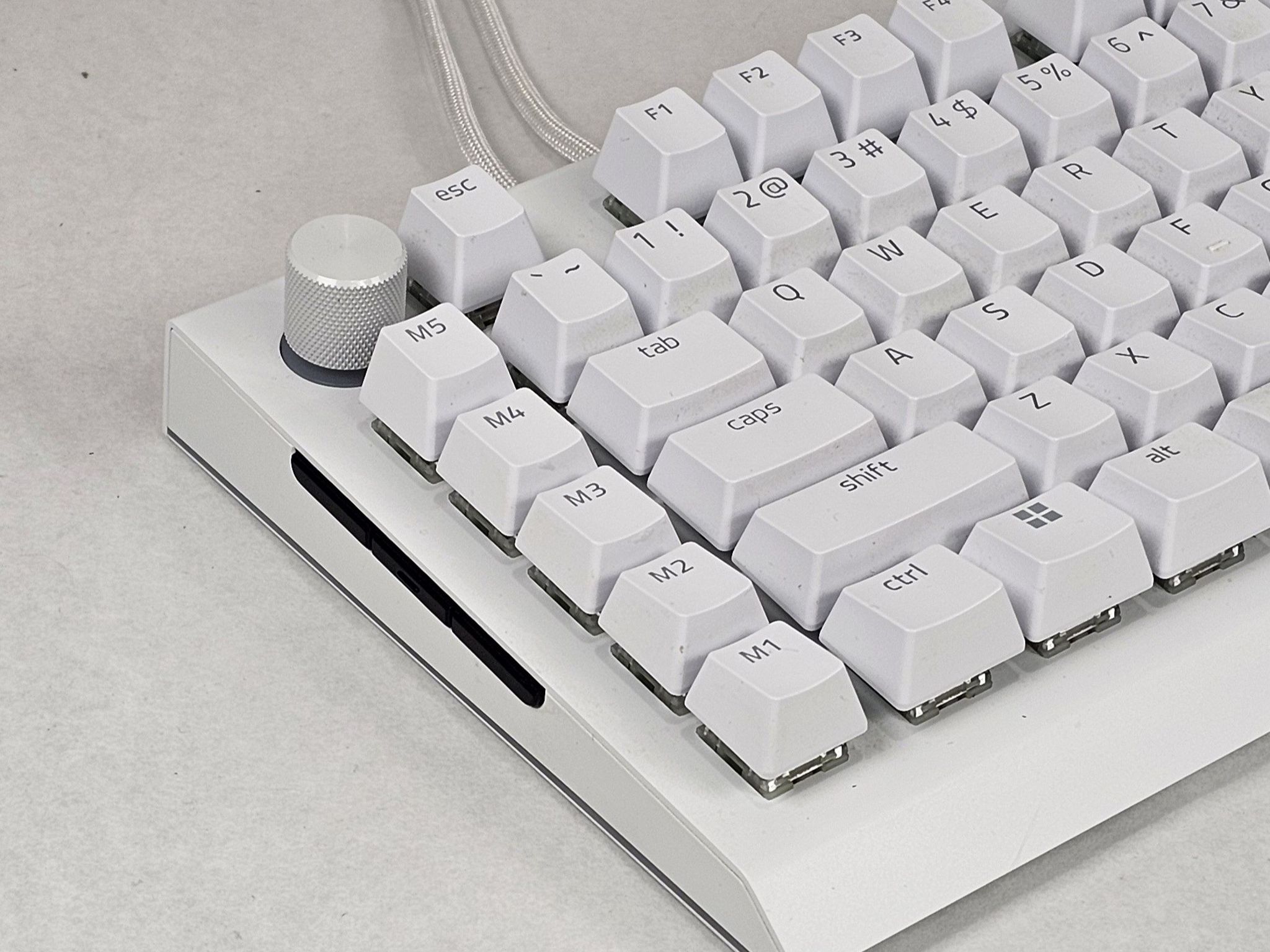 Razer BlackWidow V4 Pro White Edition Mechanical Gaming Keyboard - White Wired