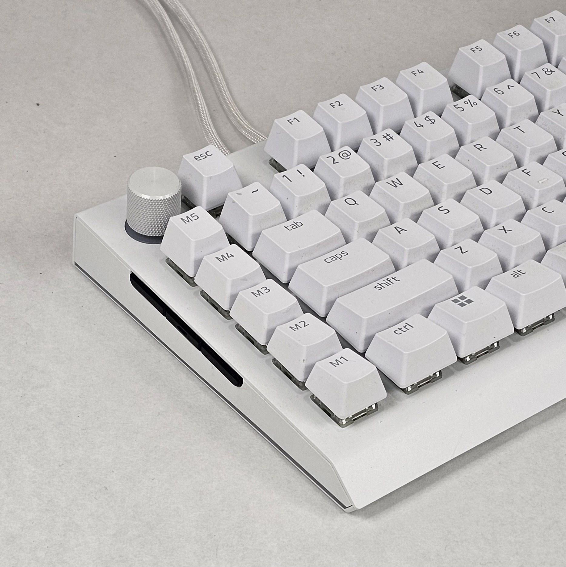 Razer BlackWidow V4 Pro White Edition Mechanical Gaming Keyboard - White Wired