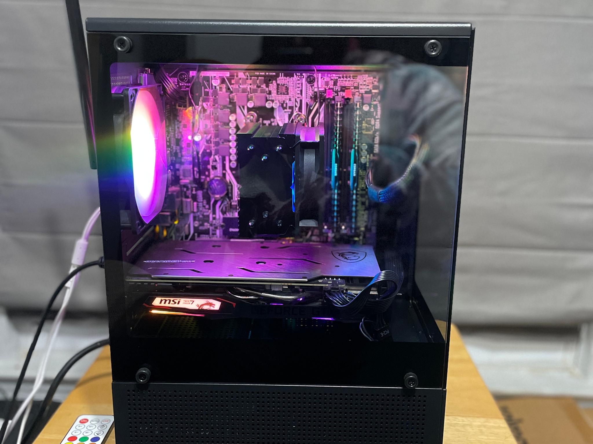 🌑⚡ Night Surge – Ryzen 5 2600X • GTX 1660 Super Gaming PC