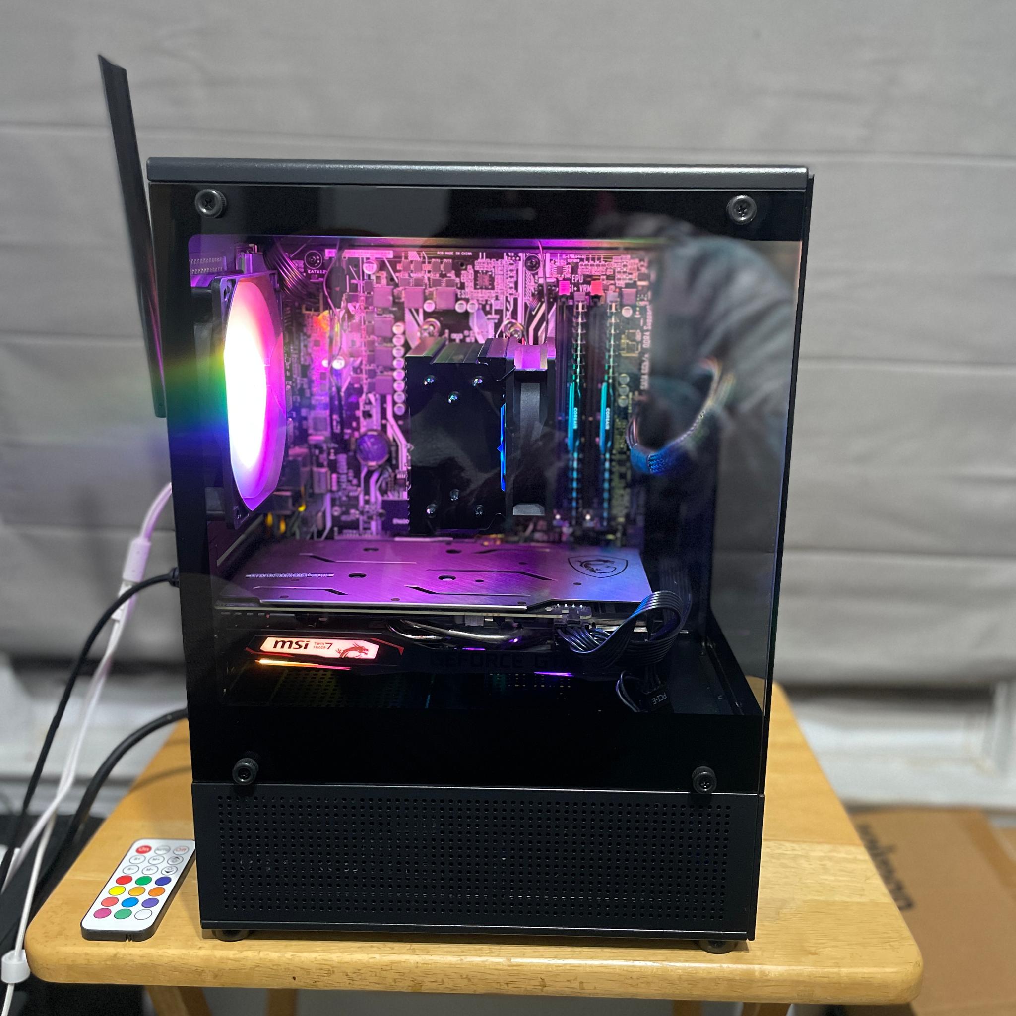 🌑⚡ Night Surge – Ryzen 5 2600X • GTX 1660 Super Gaming PC