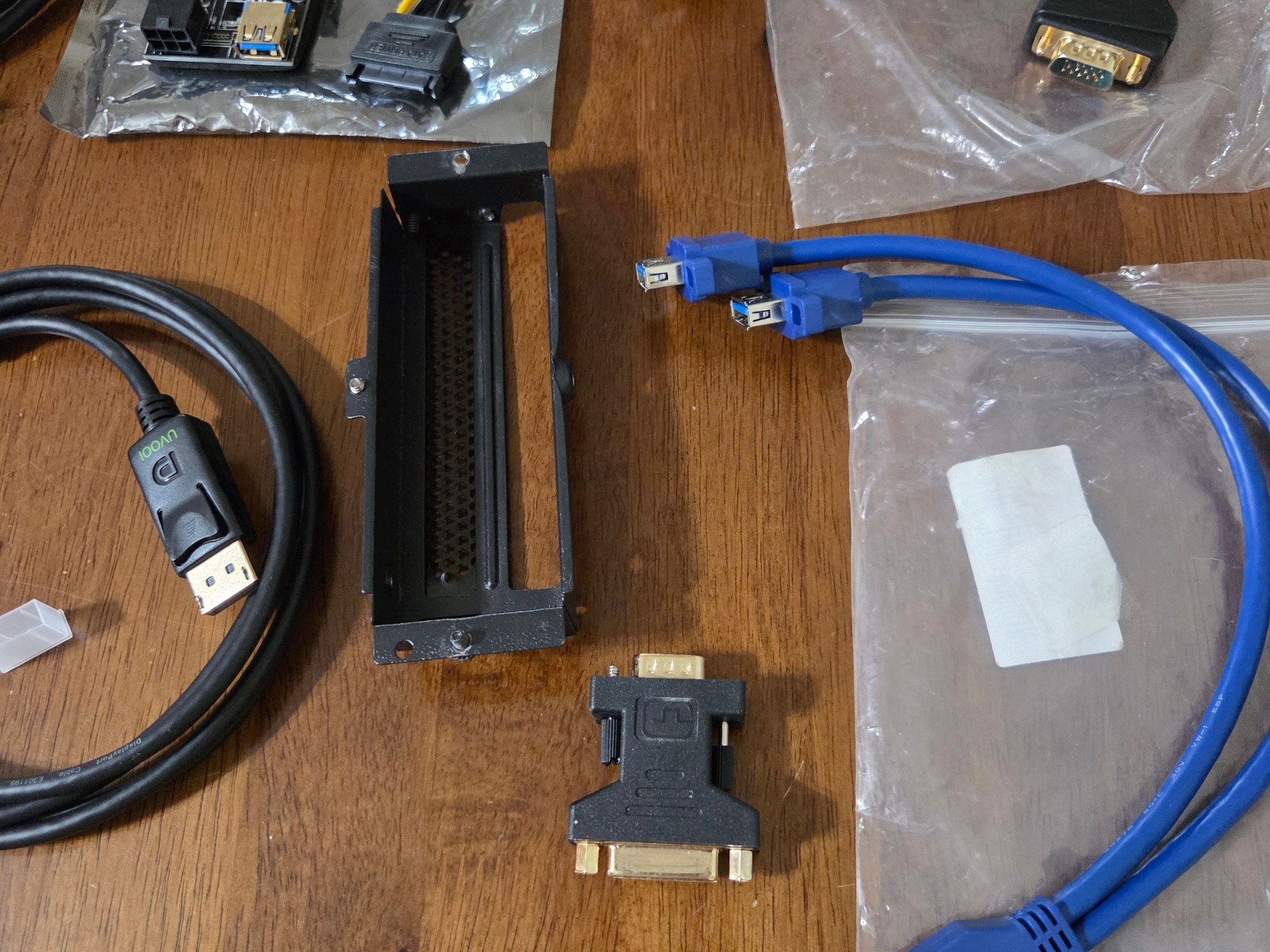 Assorted Computer Cables and Components Package Deal