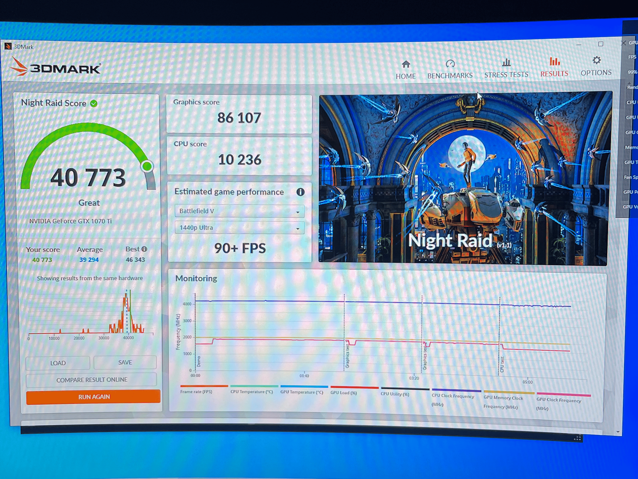 GTX 1070 Ti + Ryzen 5 3600