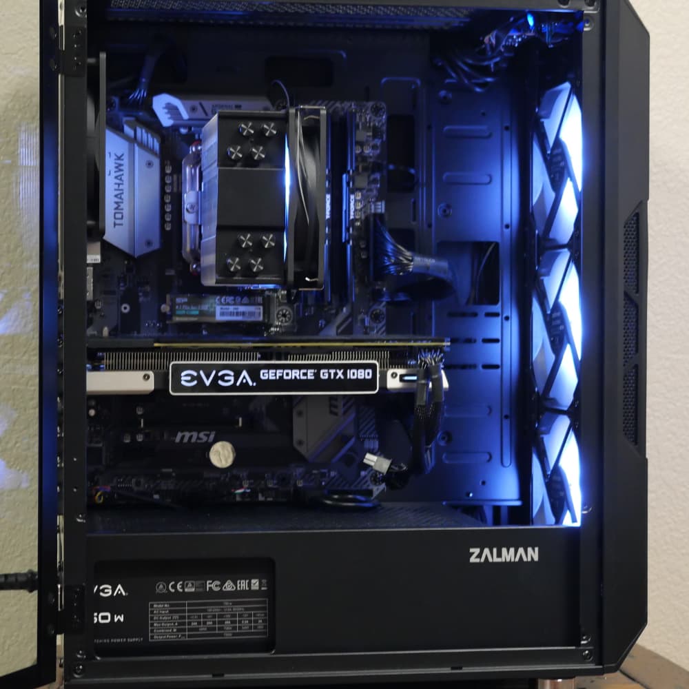 Ryzen 5 5500 - EVGA GeForce GTX 1080 - T-Force 16gb DDR4 3600MHz - 1TB NVMe SSD