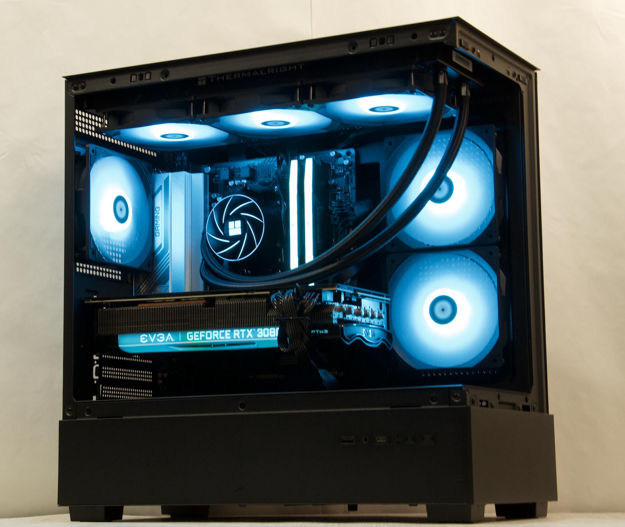 RTX 3080, Ryzen 5 7500F, 32GB DDR5, 1TB NVMe SSD, WiFi - Custom Gaming PC