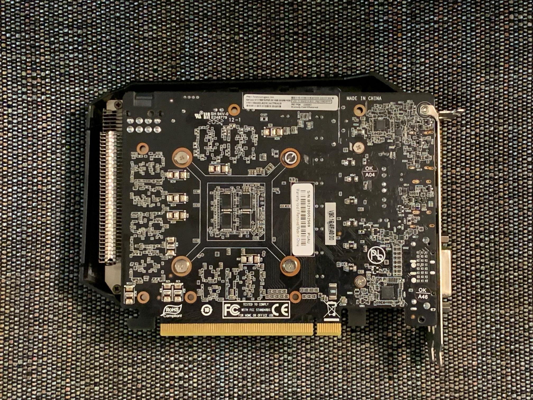 PNY GeForce GTX 1660 SUPER 6GB XLR8 Gaming Overclocked Edition, Used.