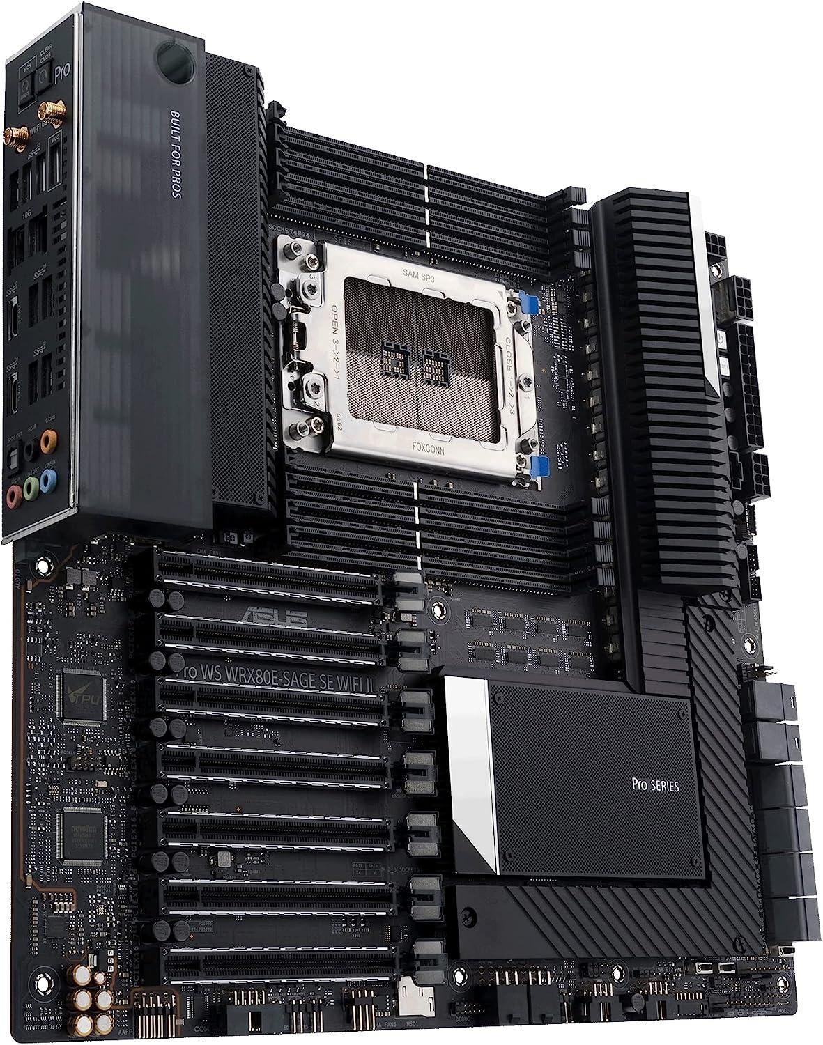 ASUS Pro WS WRX80E-SAGE SE WIFI II WRX80 sWRX8 E-ATX Workstation Motherboard