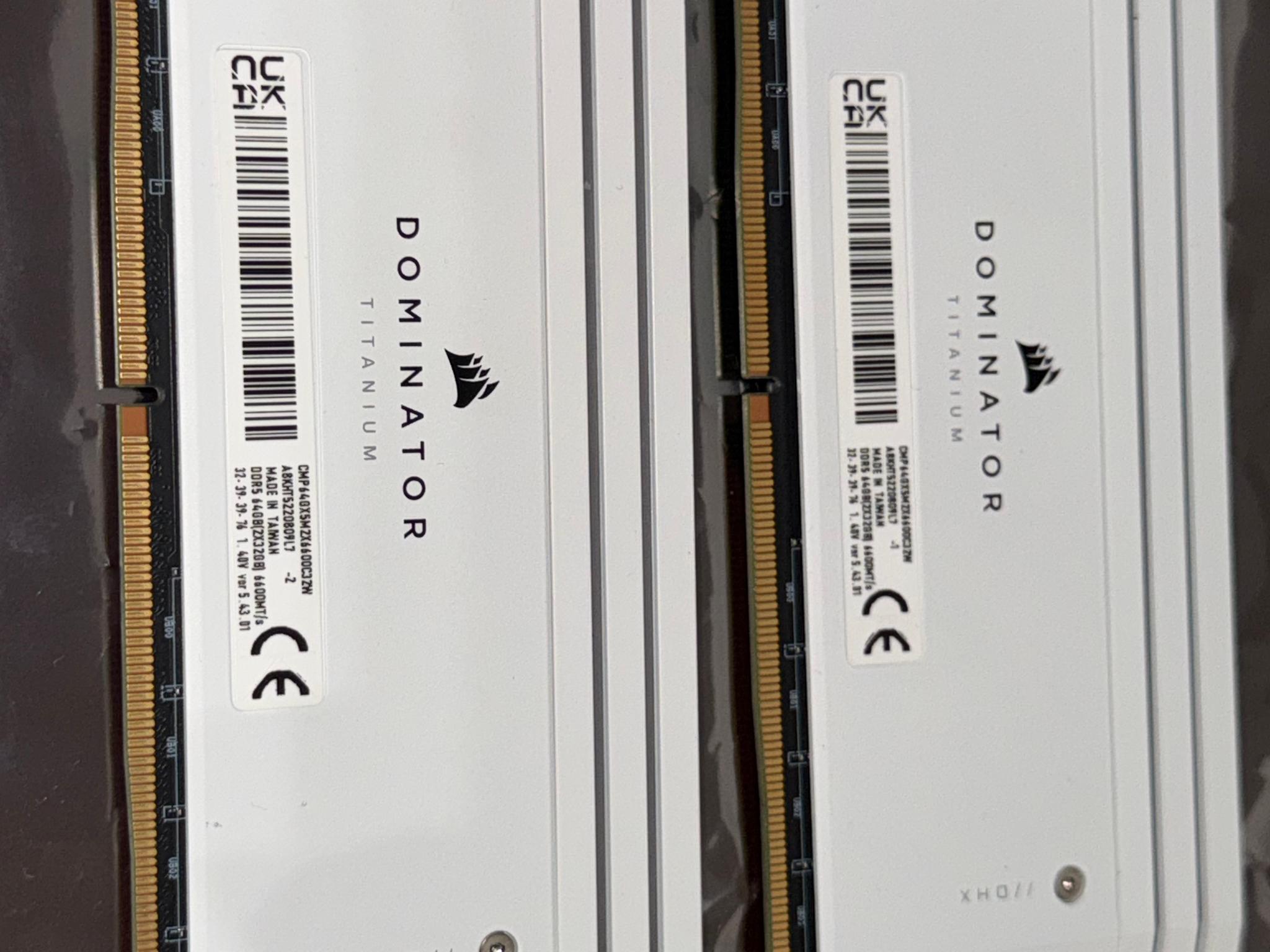 64GB DDR5 Corsair Dominator Titanium | 6600MTS