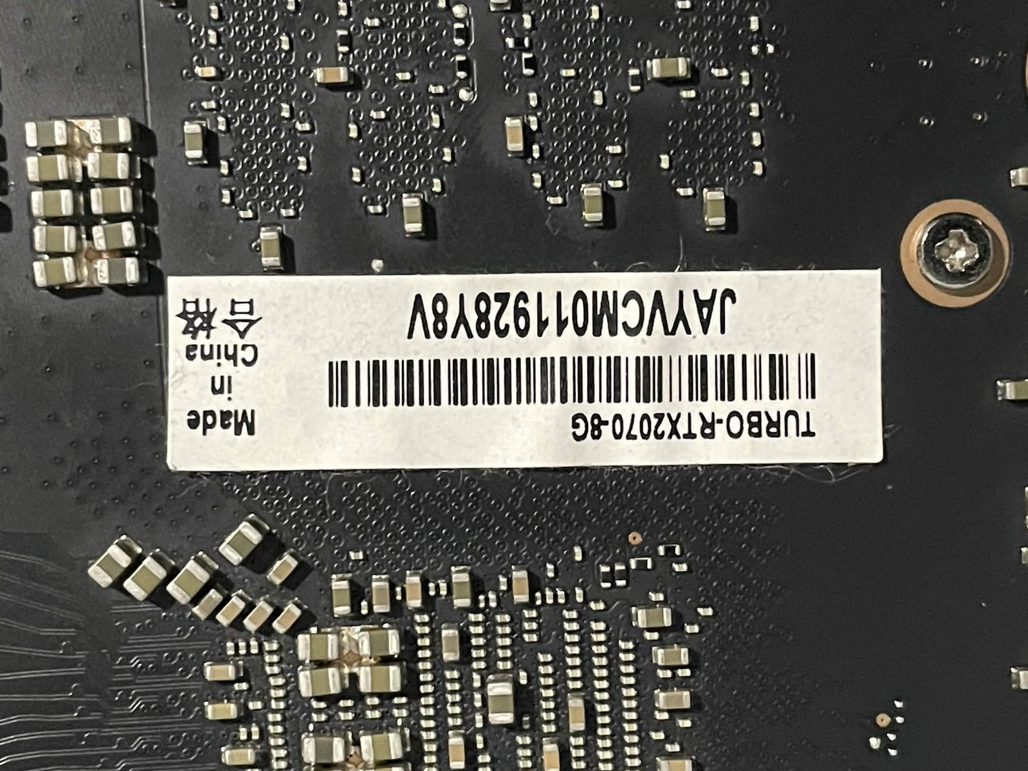 ASUS Turbo GeForce RTX 2070 - Freshly repasted and re-padded