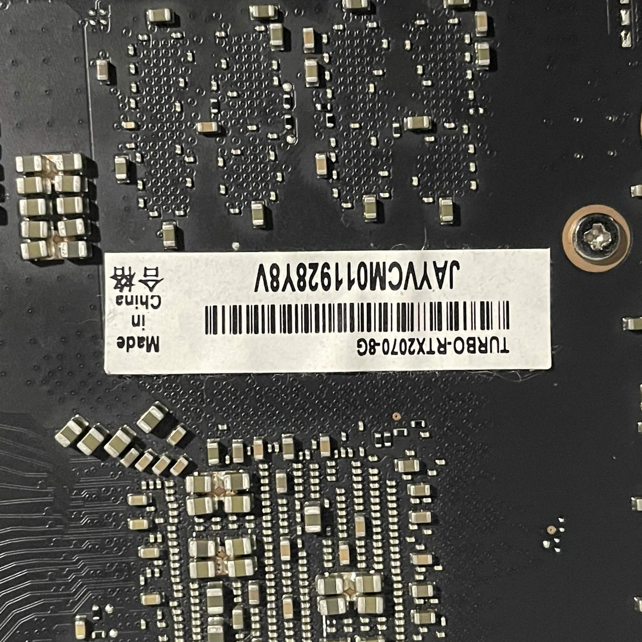 ASUS Turbo GeForce RTX 2070 - Freshly repasted and re-padded