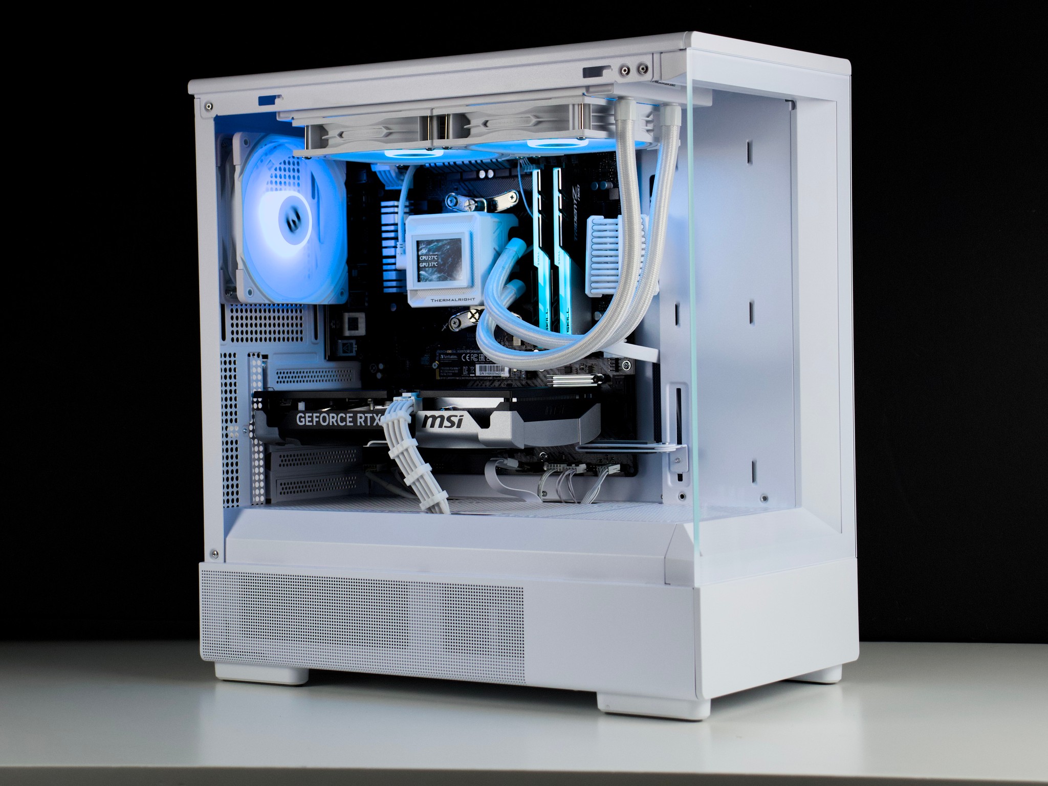 🧊❄️🧊 White Gaming PC – RTX 5060 TI, Ryzen 7 5700X, 32GB RAM, 1TB SSD - WiFi, BlueTooth 🧊❄️🧊
