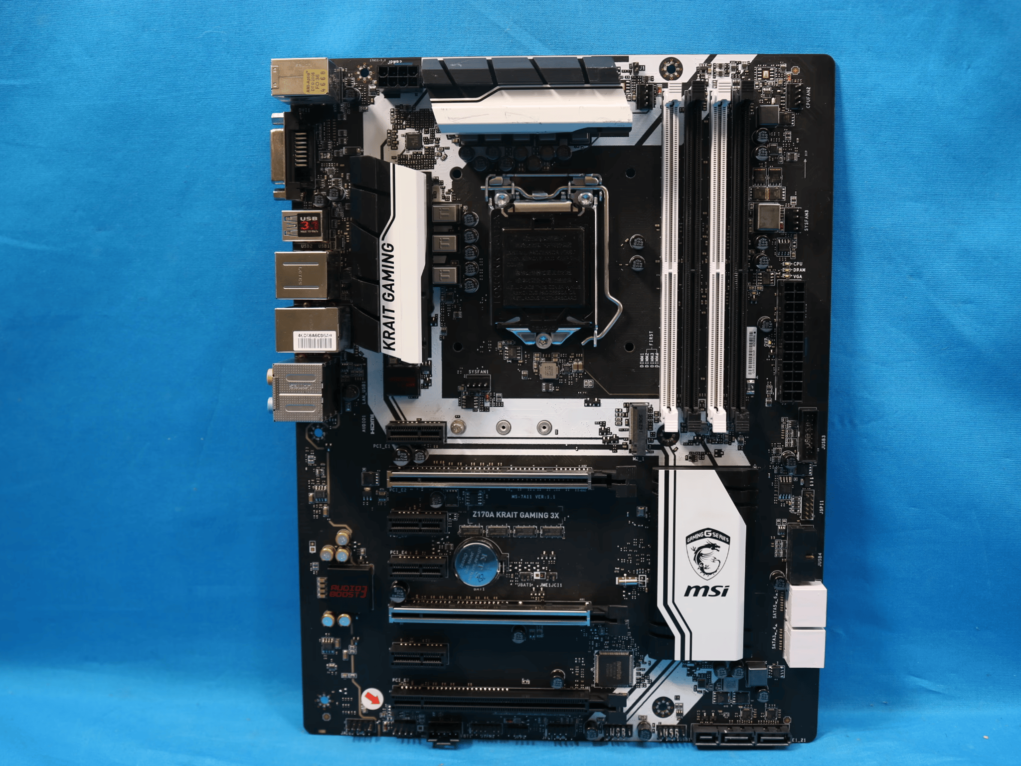 *READ* MSI Z170A Krait Gaming 3X Intel LGA1151/Socket H4 DDR4 ATX Desktop Motherboard No I/O Shield